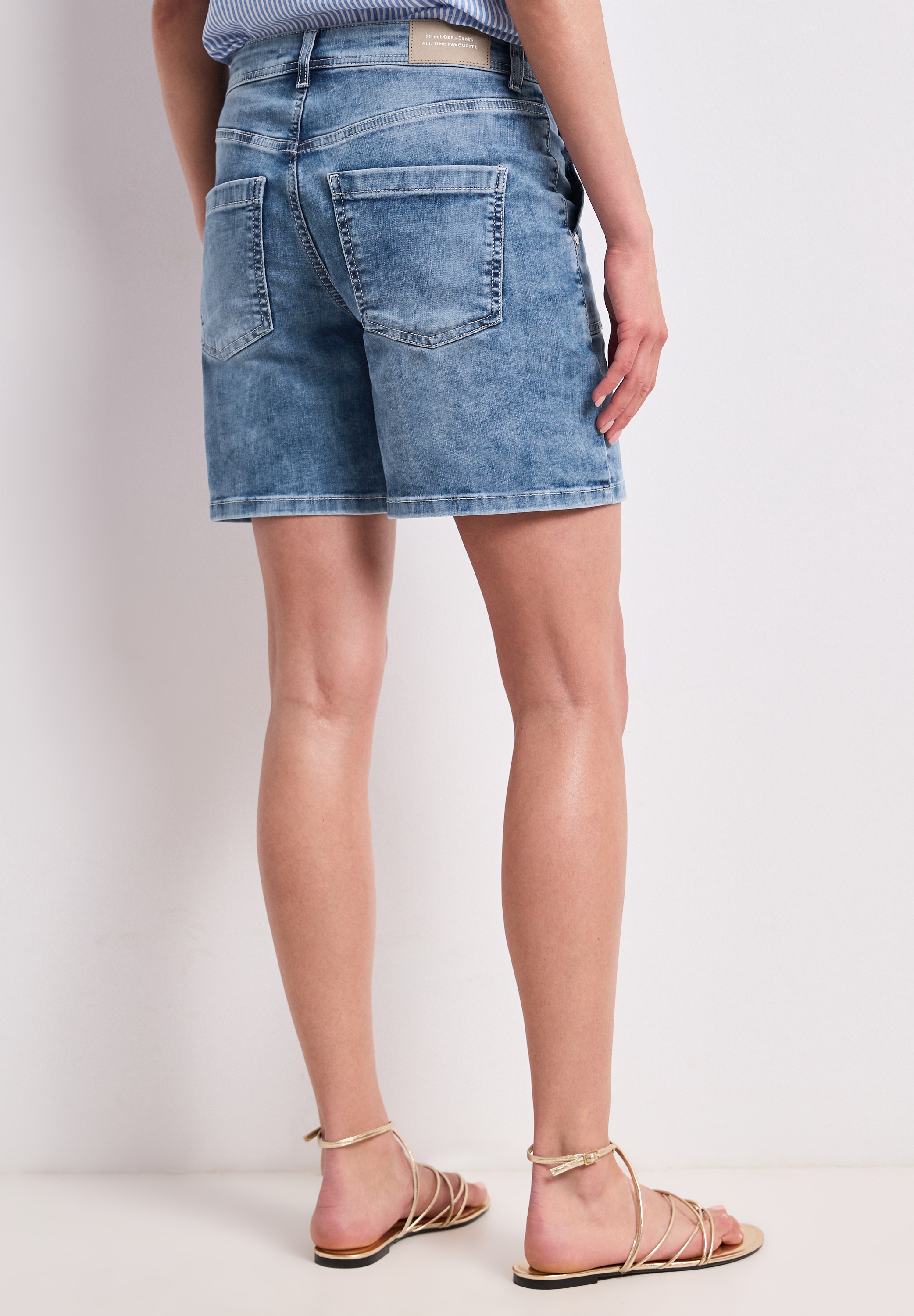 STREET ONE Regular-fit-Jeans High Waist