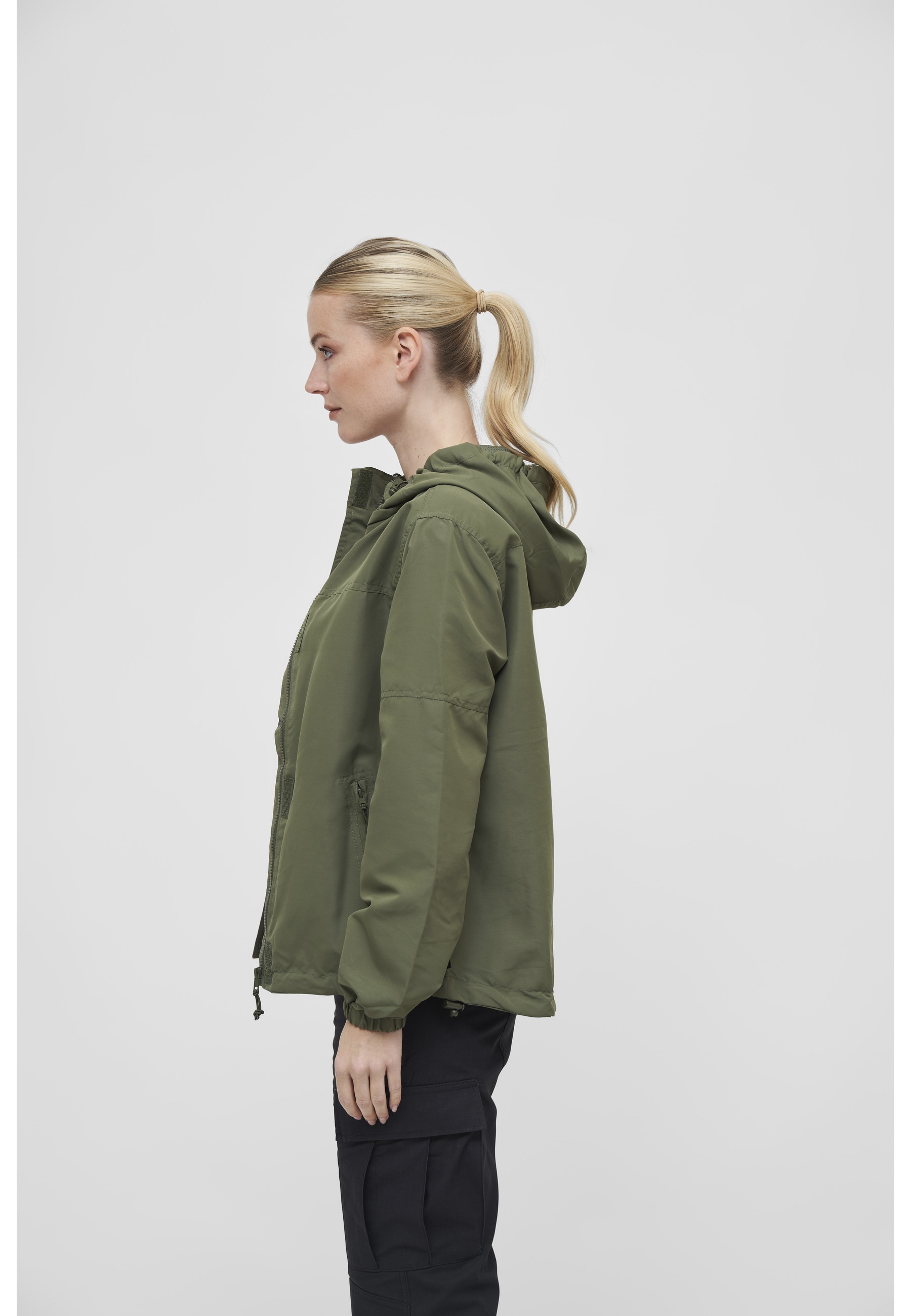 Brandit Allwetterjacke »Brandit Damen Ladies Summer Windbreaker Frontzip« 1 Stk. tlg. mit Kapuze