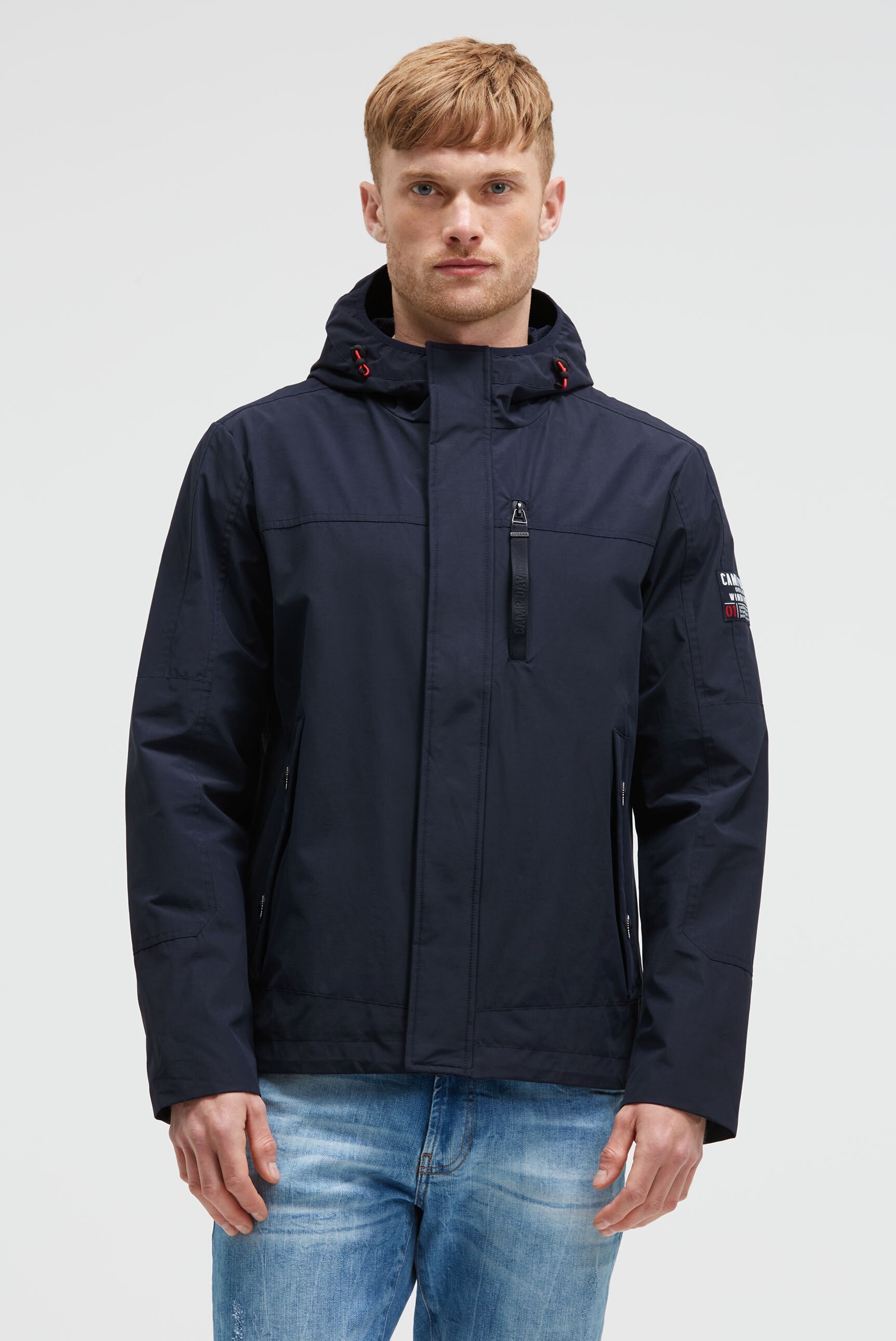 CAMP DAVID mit Kapuze mit verstellbarem Saum