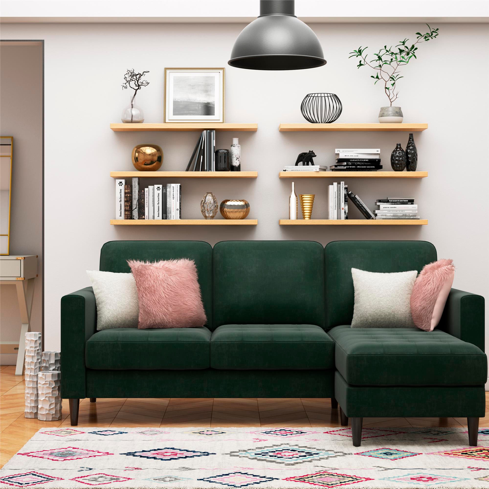 Cosmo Living Ecksofa »Strummer«, Ottomane beidseitig montierbar