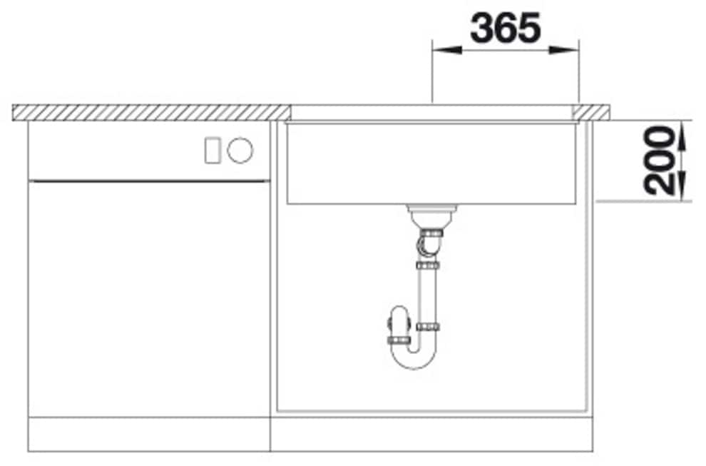 Blanco Granitspüle »ETAGON 700-U«, zum wechselseitigen Einbau geeignet, inklusive 2 ETAGON-Schienen