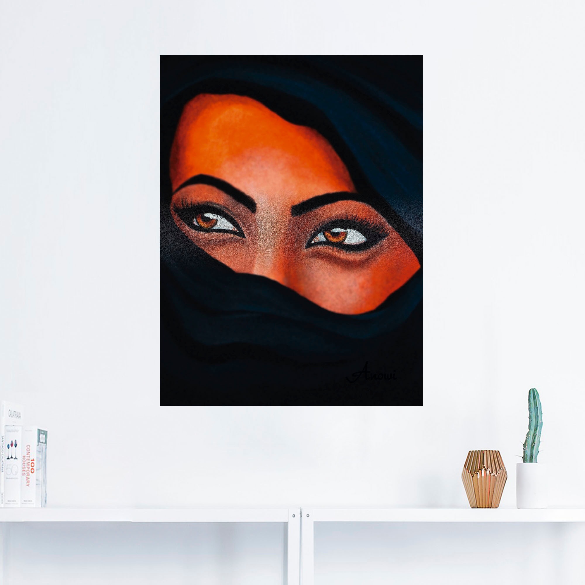 Artland Wandbild "Tuareg - Der Sand auf deiner Haut", Frau, (1 St.), als Le günstig online kaufen