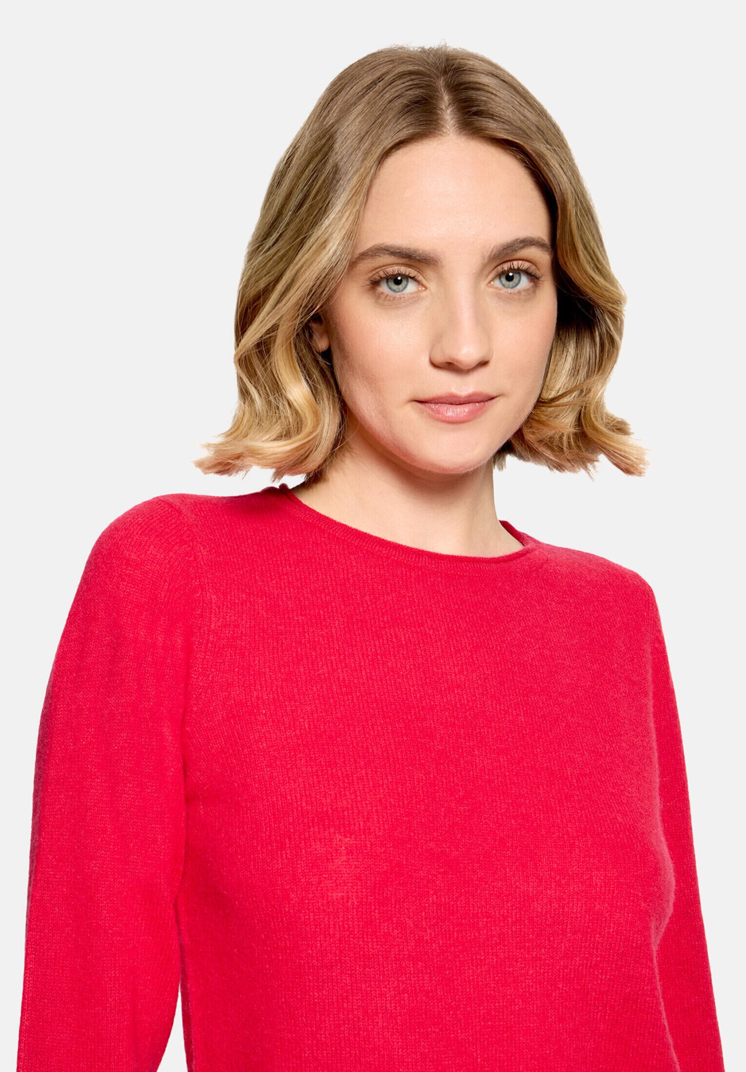 Cartoon Strickpullover »Damen mit Rundhalsausschnitt« 1