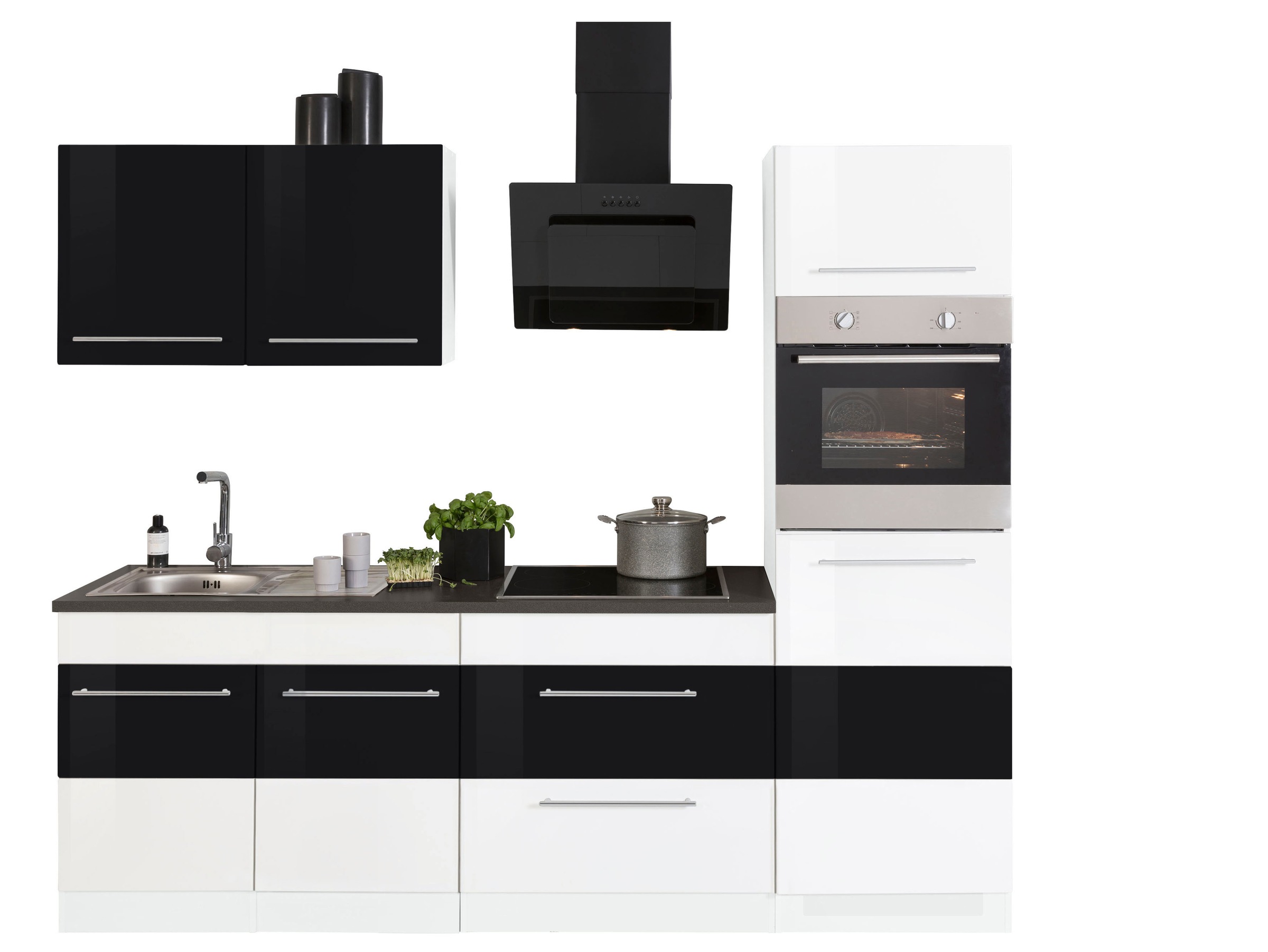 KOCHSTATION Küchenzeile "KS-Trient" Breite 240 cm, wahlweise mit E-Geräten, günstig online kaufen