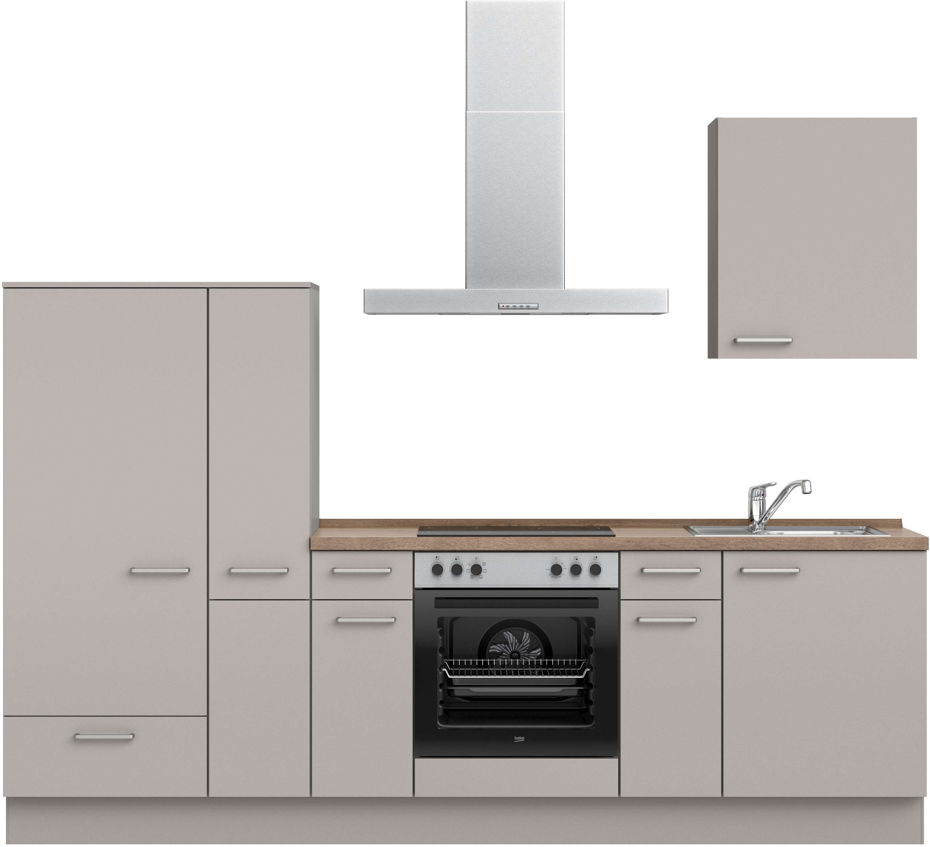 nobilia ""Touch I", NEU: individuell anpassbar mit gratis Profi-Beratung" vormontiert, Breite 270 cm, Ausrichtung wählbar, wahlw. mit E-Geräten