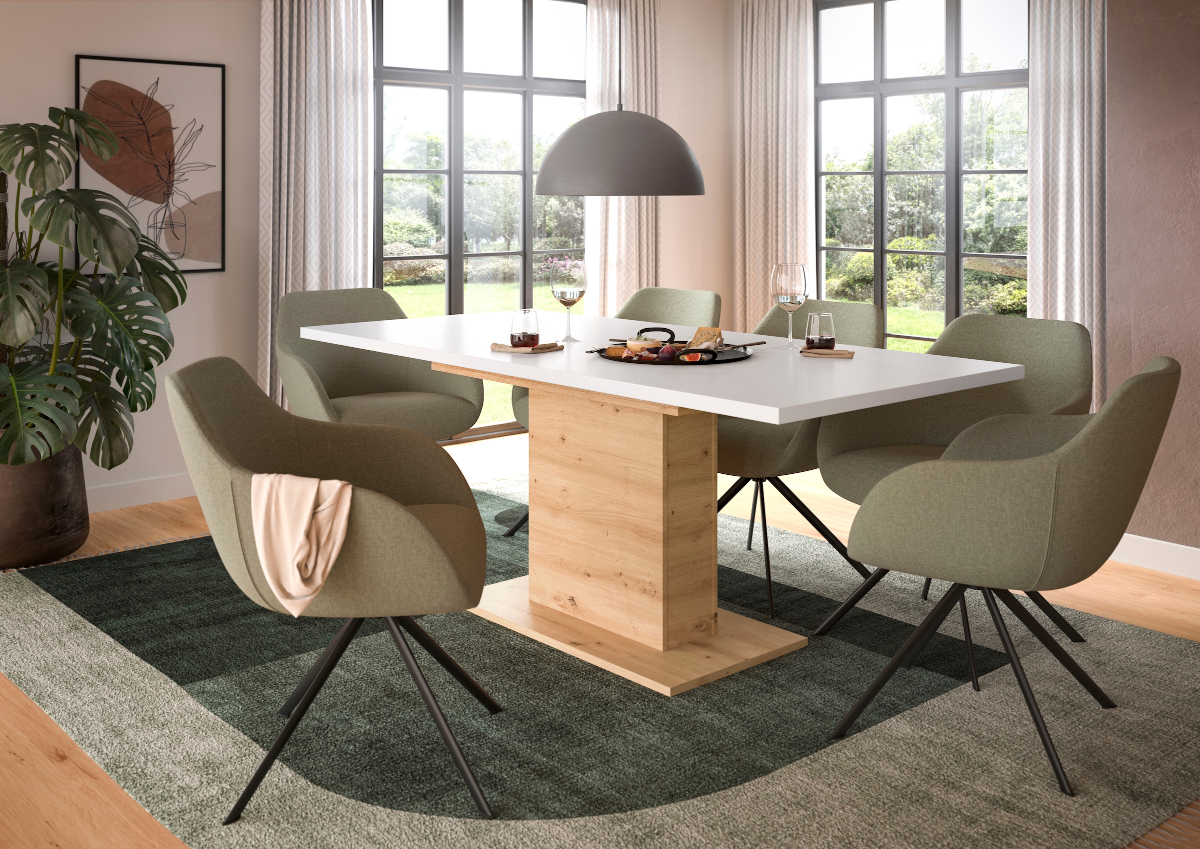 INOSIGN Esstisch "Motus, ausziehbar 150 -190 cm, inklusive 40 cm Einlegepla günstig online kaufen