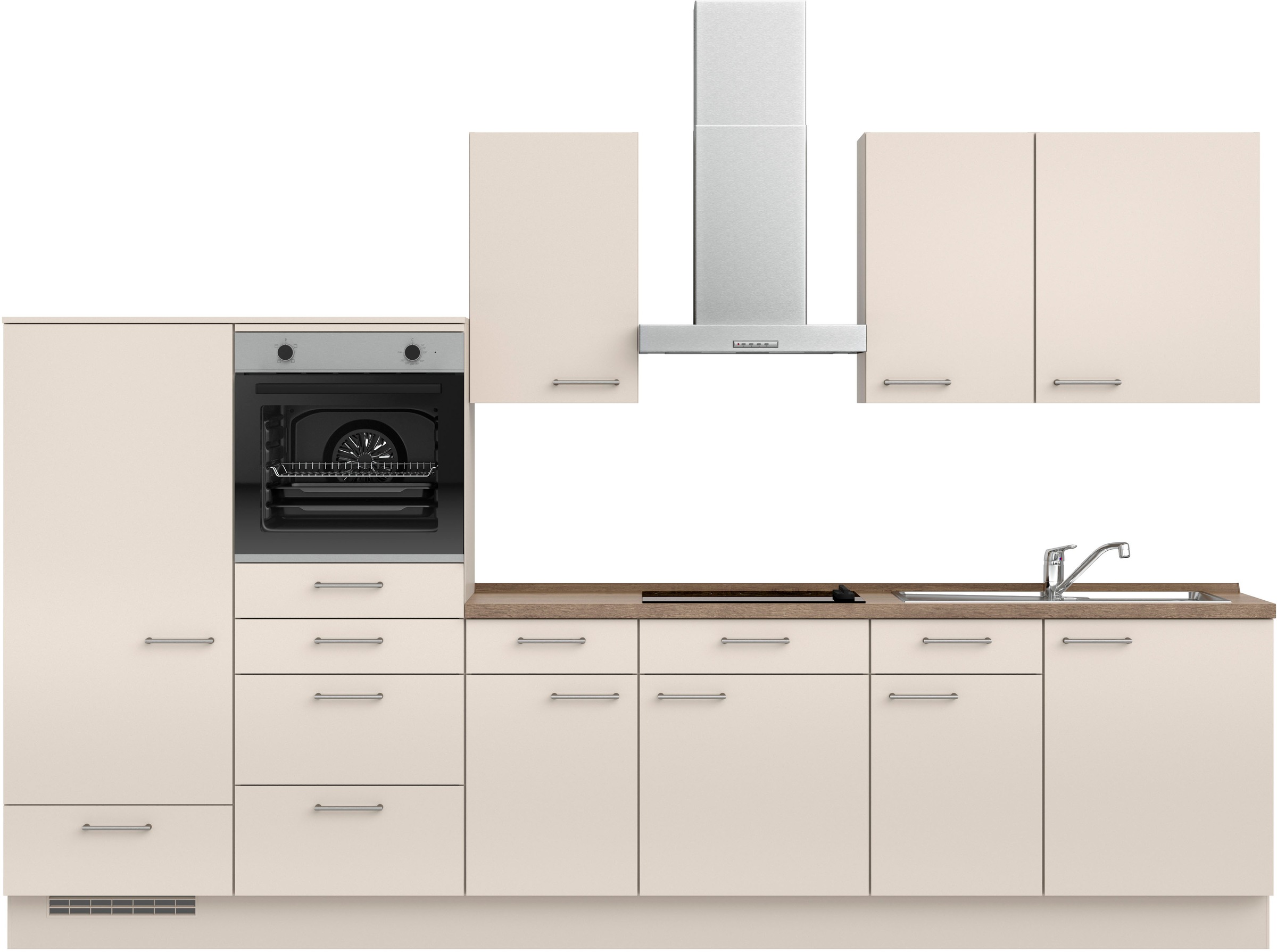 nobilia Küchenzeile ""Laser I", Ausrichtung wählbar, Breite 330 cm" vormont günstig online kaufen