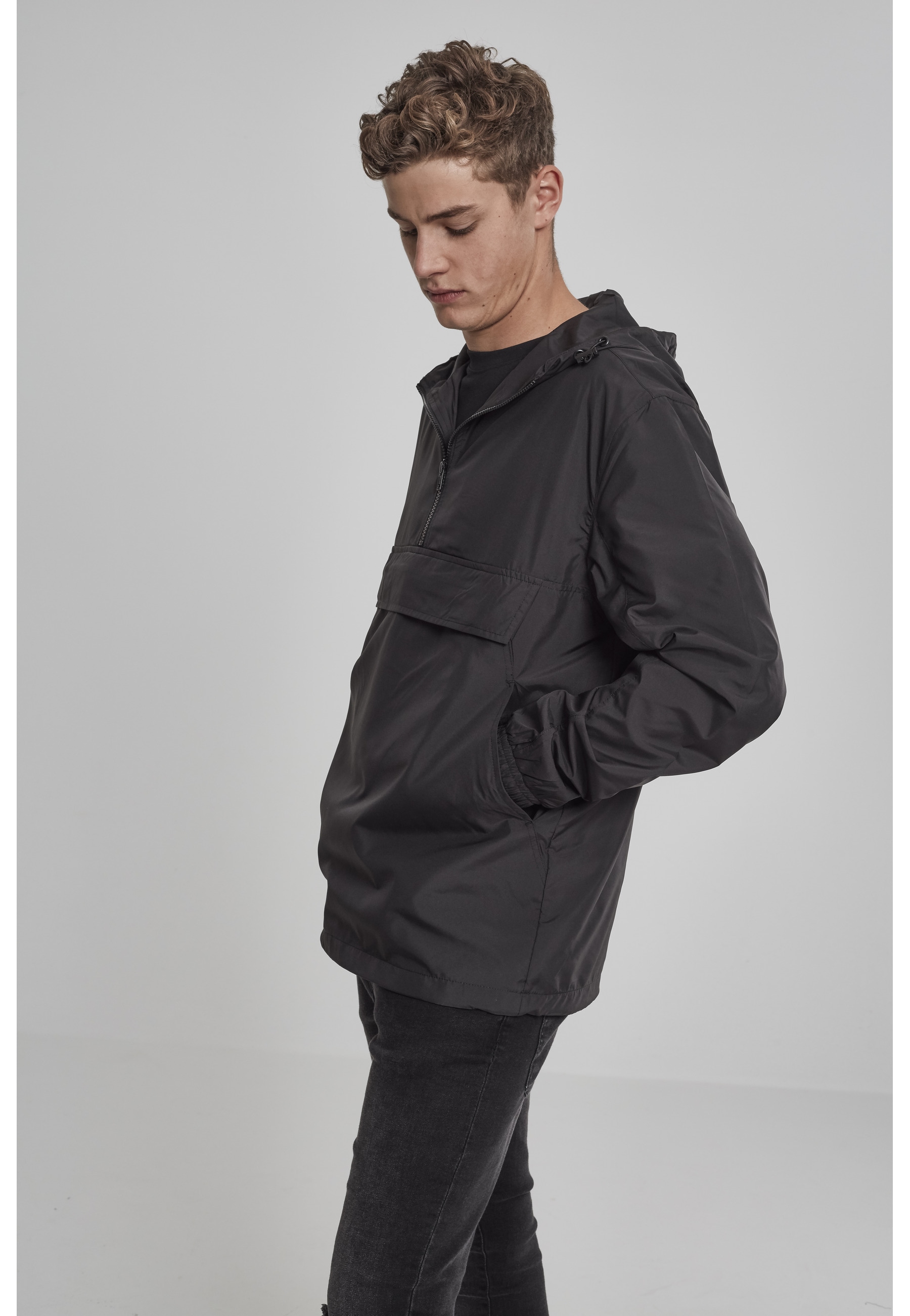 URBAN CLASSICS Funktionsmantel »Urban Classics Herren Basic Pull Over Jacket« 1 Stk.