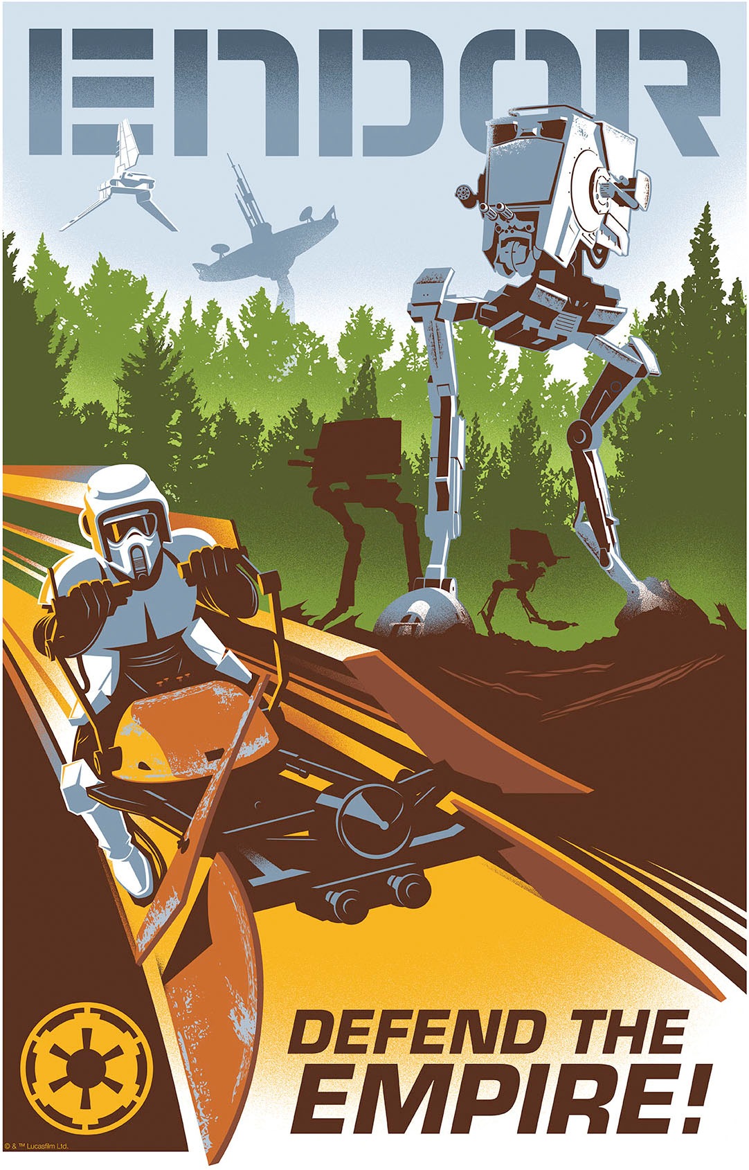 Komar Wandbild "Star Wars Defend the Empire", Disney, (Set, 1 St.), 30 x 40 günstig online kaufen