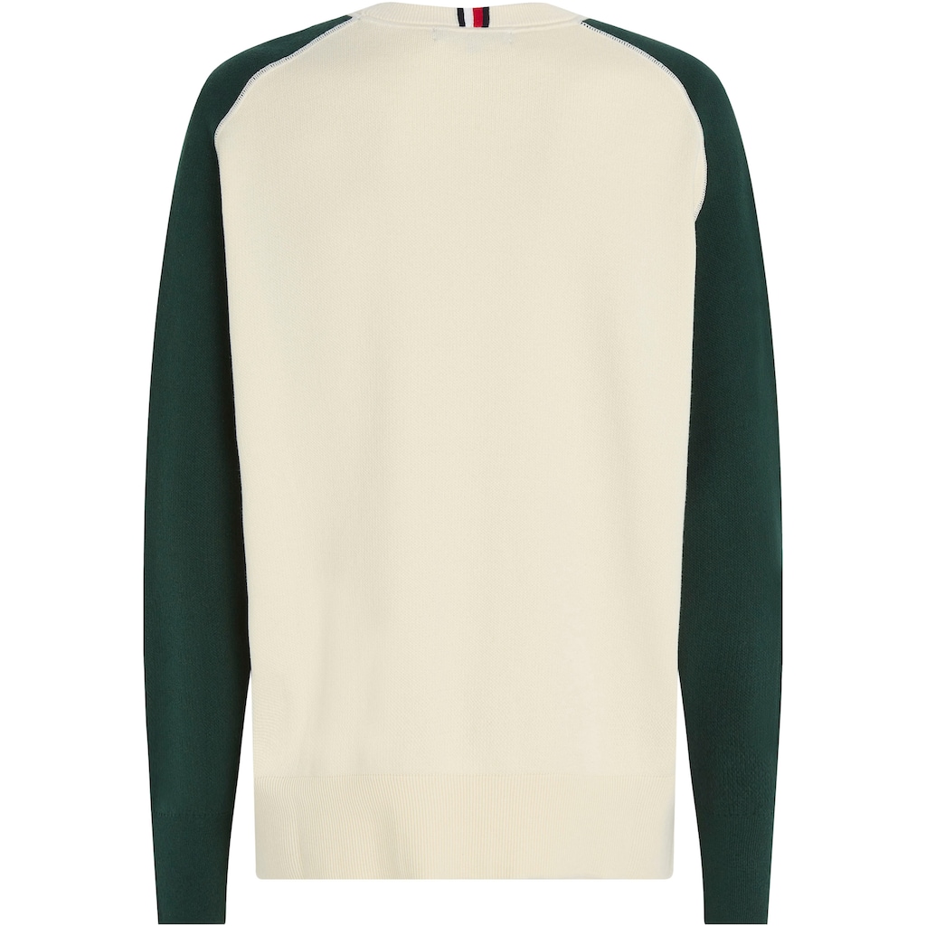 Tommy Hilfiger Rundhalspullover »MONOTYPE COLOURBLOCK CREW NECK«