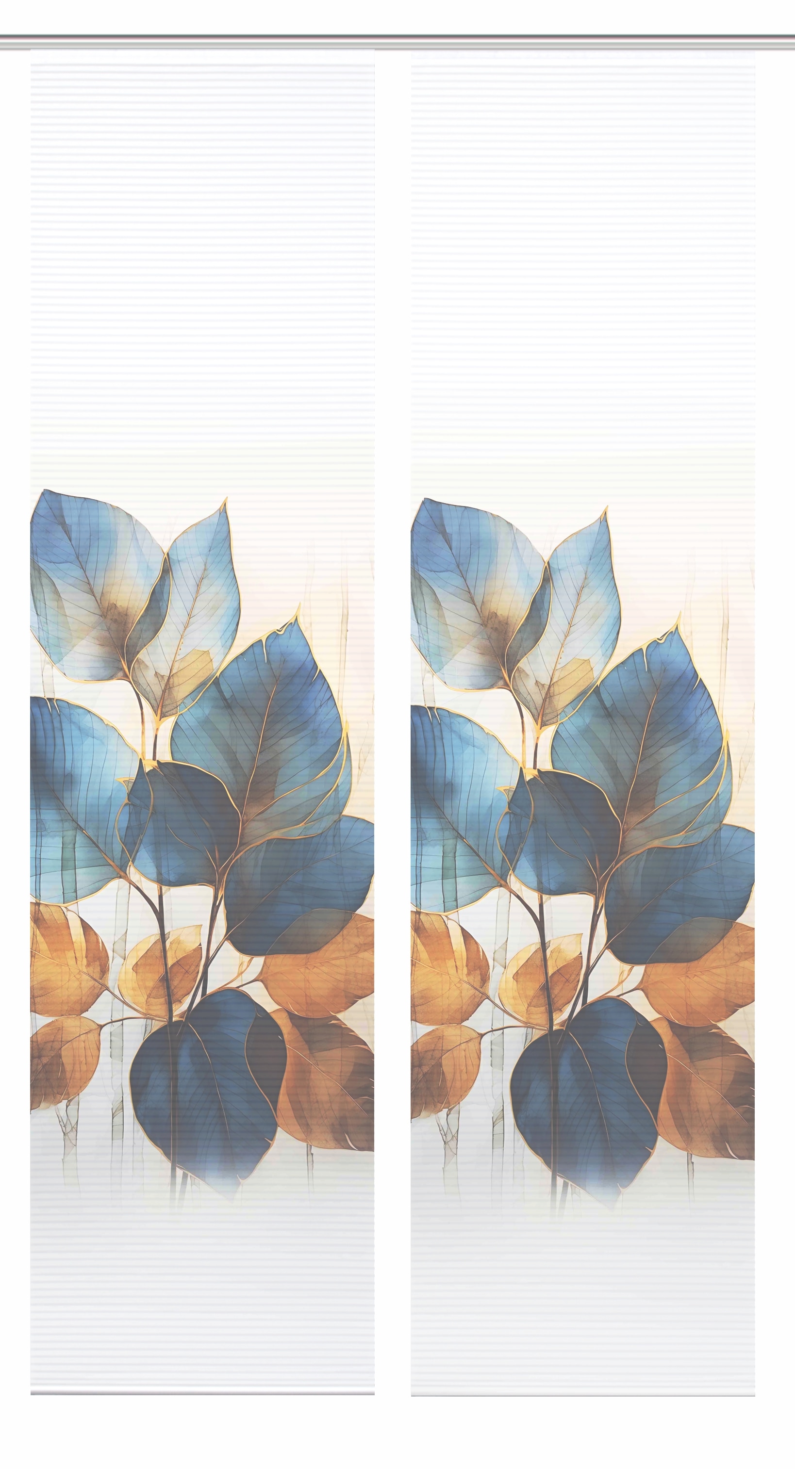 HOME in green Schiebegardine »THALIN« Paneelwagen 2 Stk. tlg. Bambusoptik, SET, recycelt, Digitaldruck