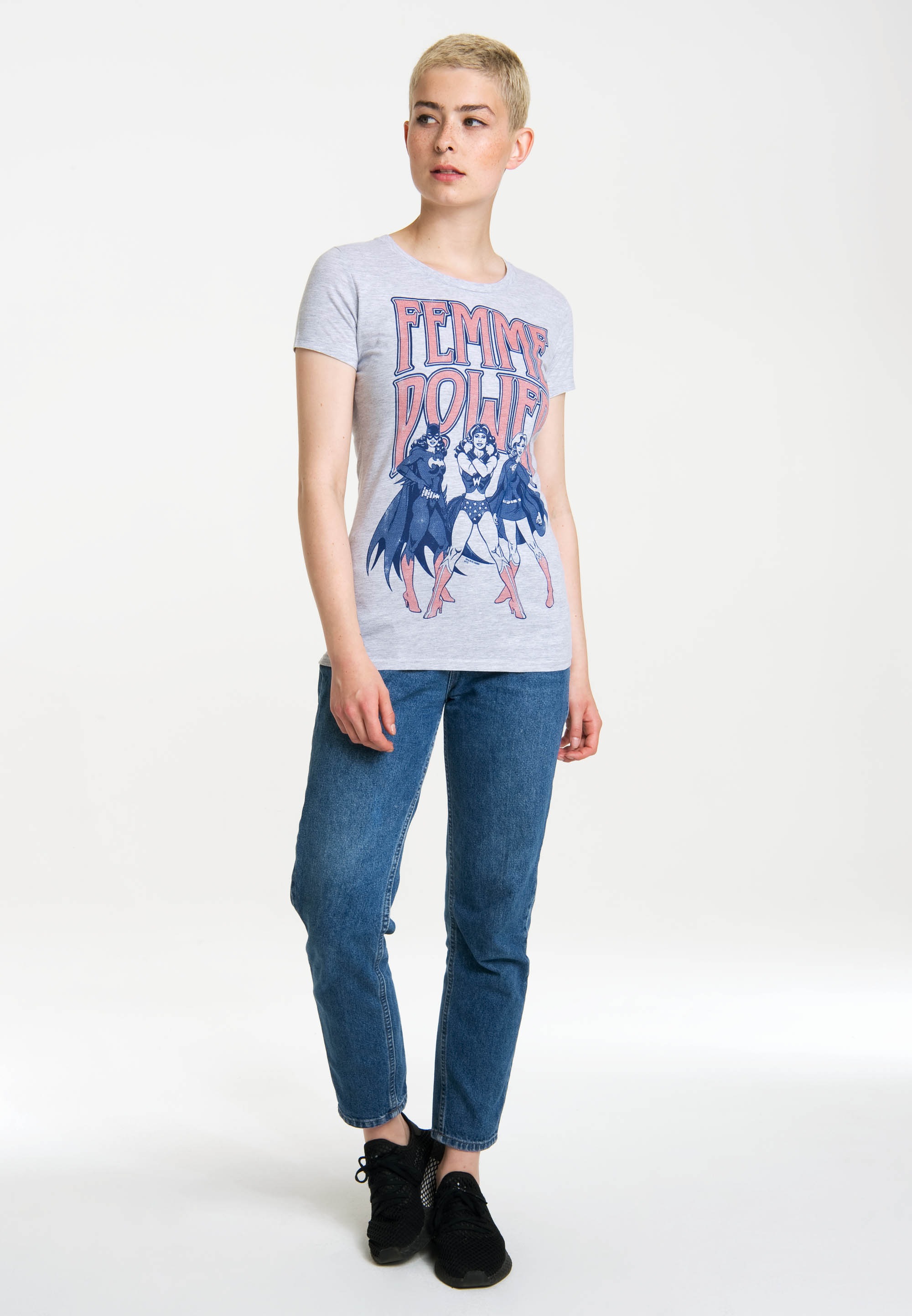 LOGOSHIRT T-Shirt "Wonder Woman", mit coolem Retro-Print günstig online kaufen