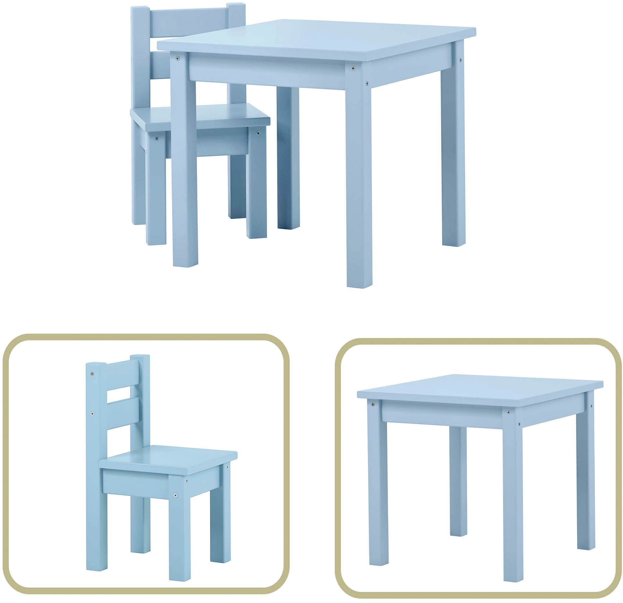 Hoppekids Kindersitzgruppe "MADS Kindersitzgruppe" Set, 1 Tisch, 1 Stuhl, 2 günstig online kaufen