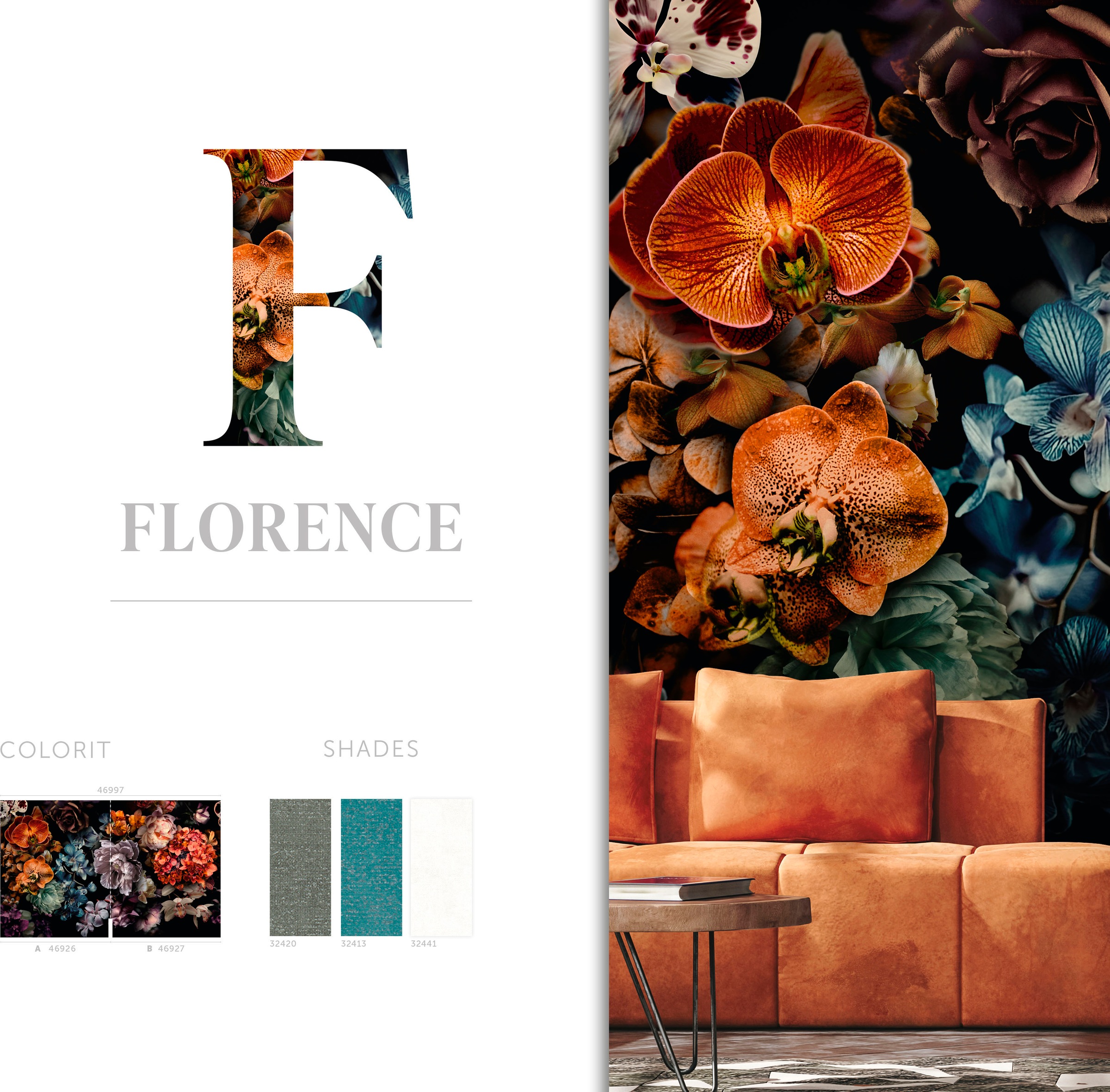 Marburg Fototapete »Florence«, matt, moderne Tapete für Wohnzimmer Schlafzimmer Küche