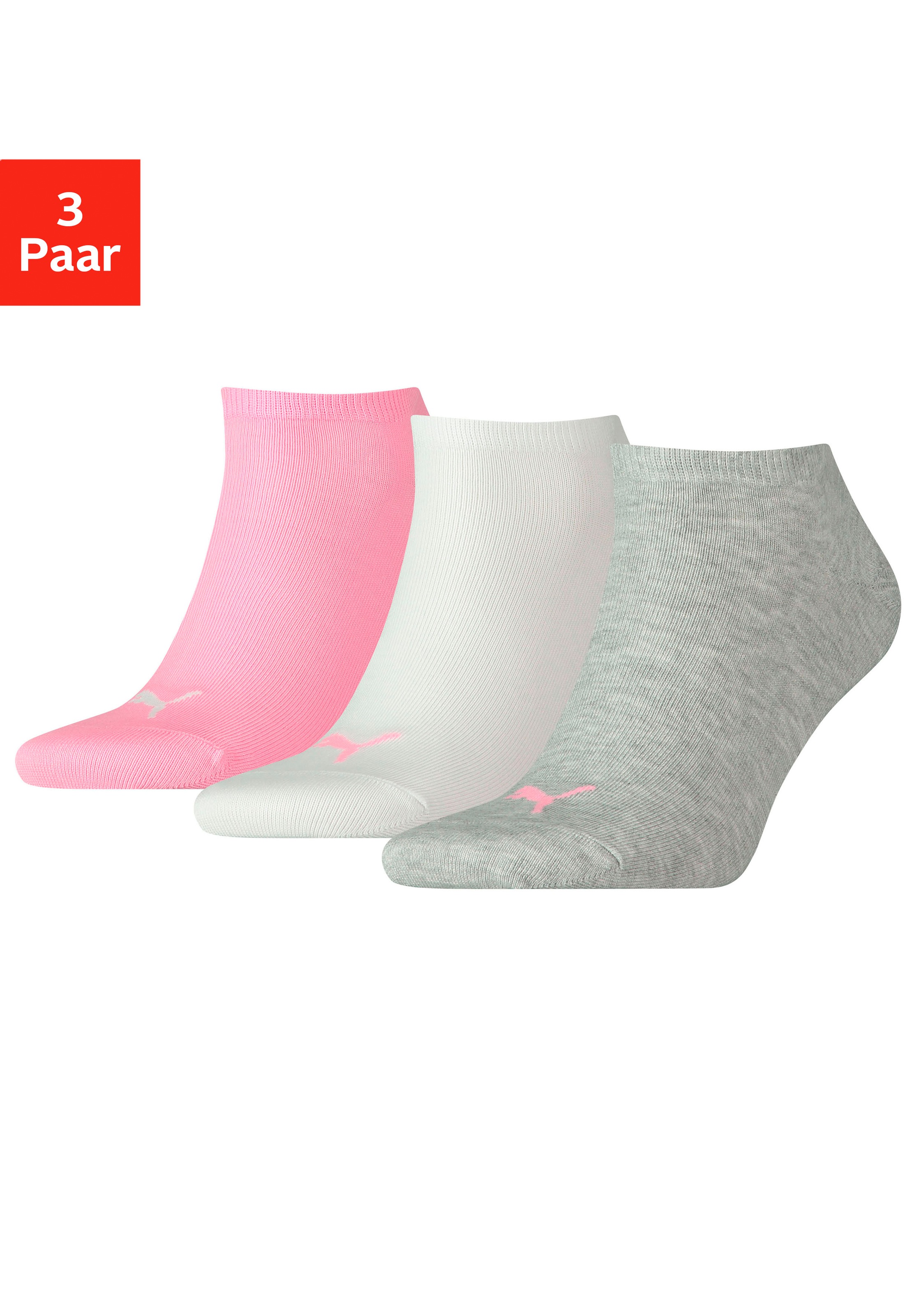 PUMA Sneakersocken "PUMA UNISEX SNEAKER PLAIN 3P" 3 Paar tlg. mit eingestri günstig online kaufen