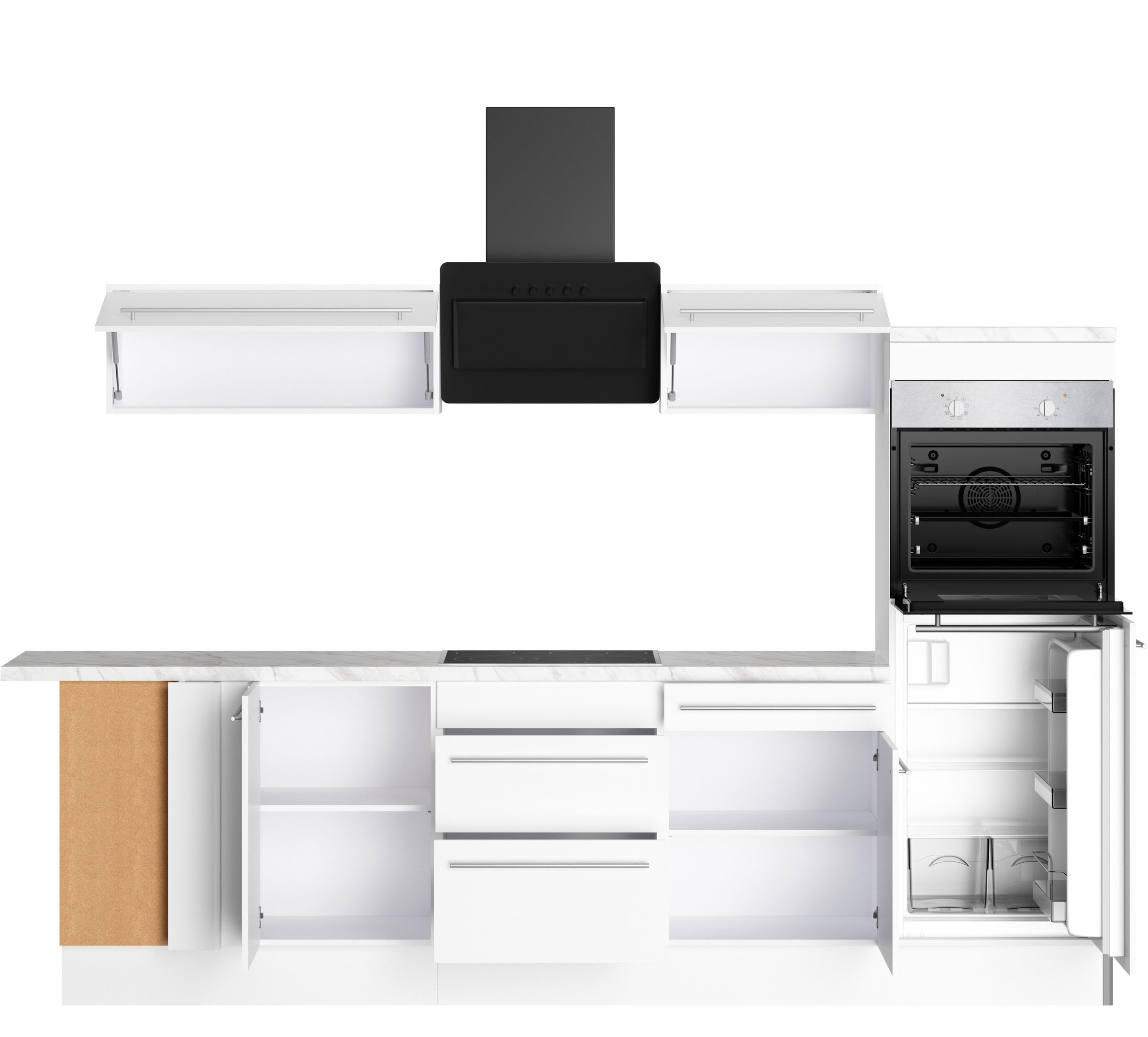 OPTIFIT Küche »Bern2«, Stellmaße 295 x 175 cm, wahlweise mit E-Geräten