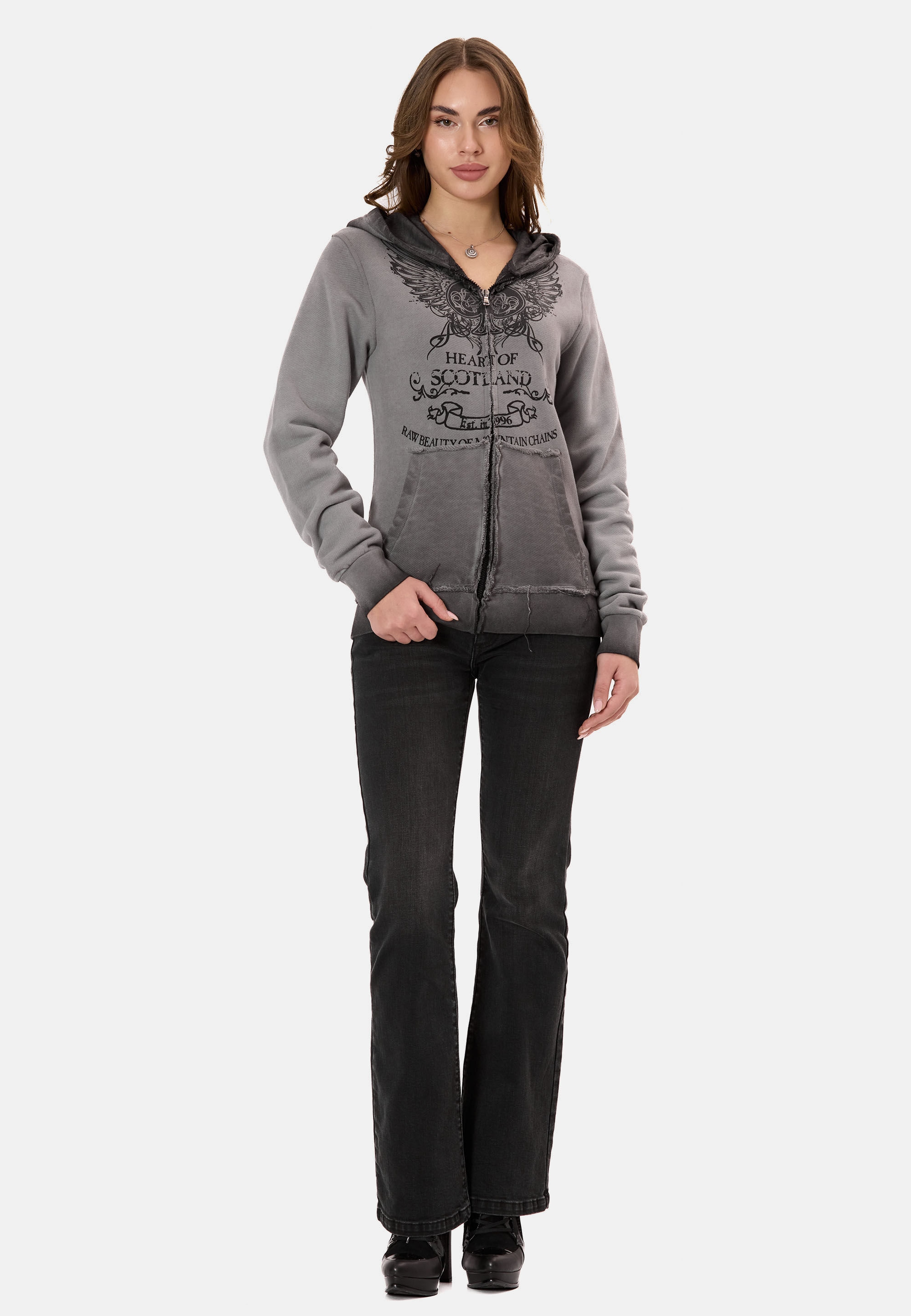 Cipo & Baxx Sweatjacke »WL372« mit Kapuze