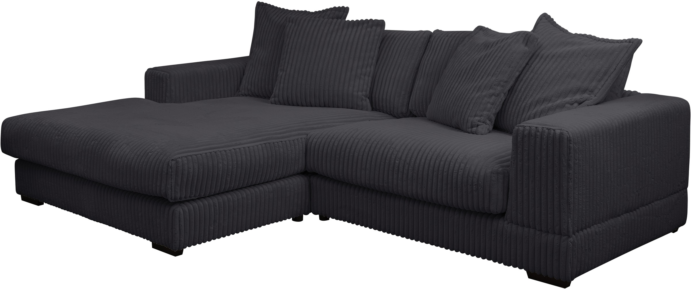 WERK2 Ecksofa »Eldorado L-Form«, Design Ecksofa, besonders weicher Sitzkomfort, extra breite Ottomane