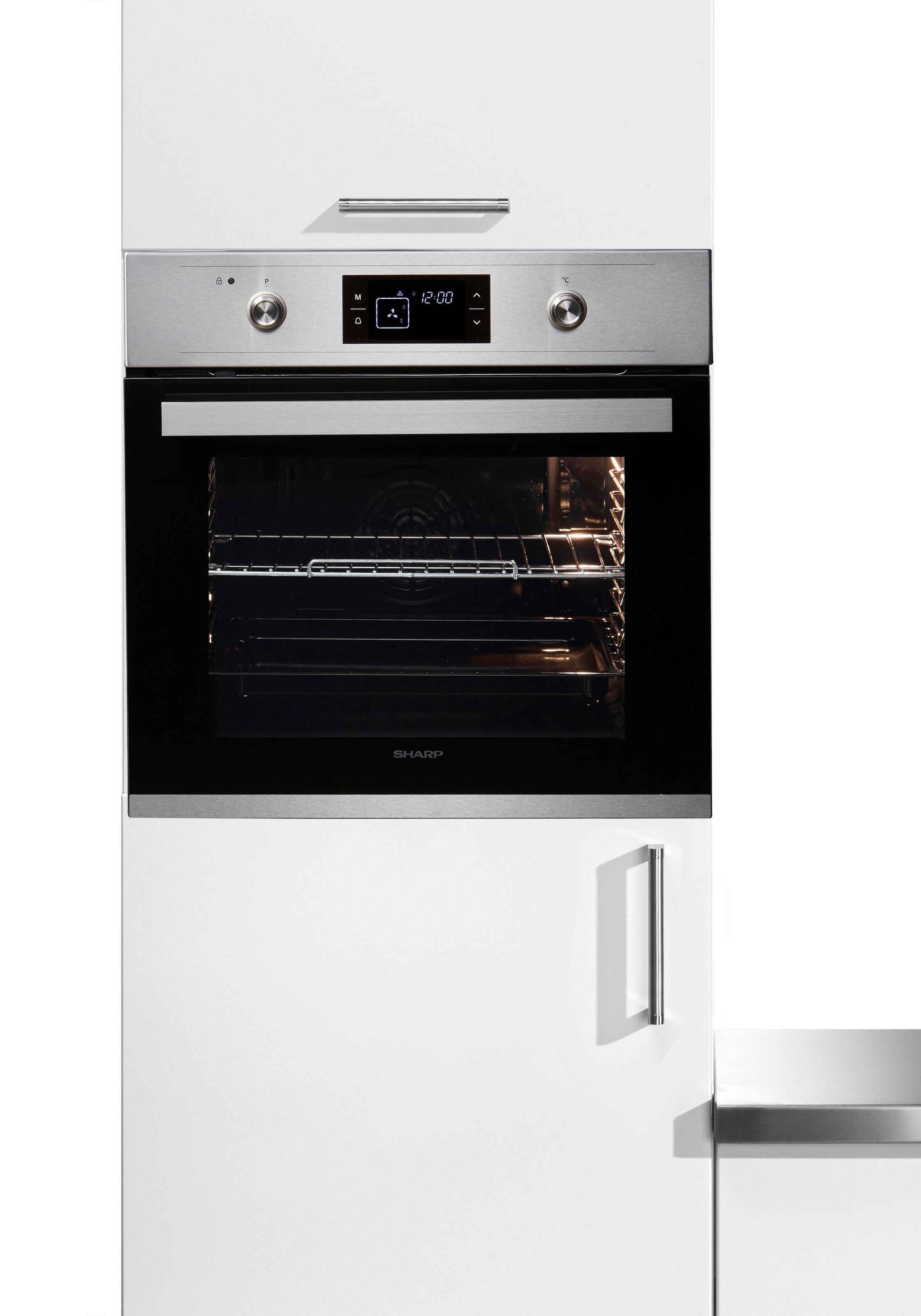 Sharp Pyrolyse Backofen »K-61V28IM1-EU«, K-61V28IM1-EU, Pyrolyse-Selbstreinigung