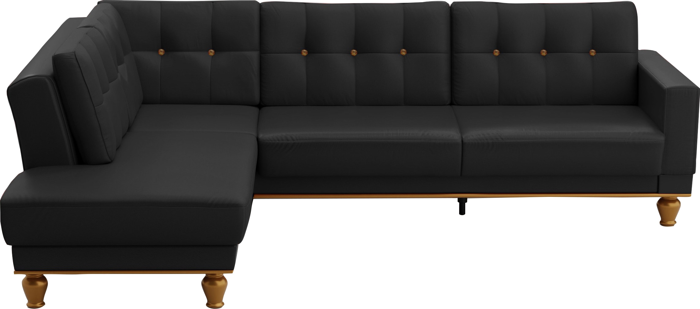 sit&more Ecksofa "Orient 5 V L-Form", mit Strass-Stein, wahlweise mit Bettf günstig online kaufen