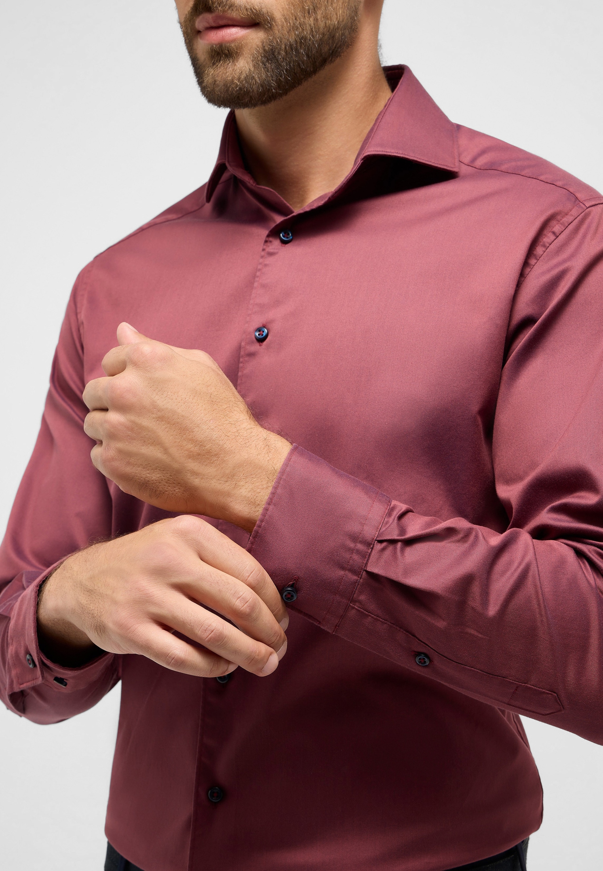 Eterna Langarmhemd »MODERN FIT«, EASY IRON (bügelleicht)