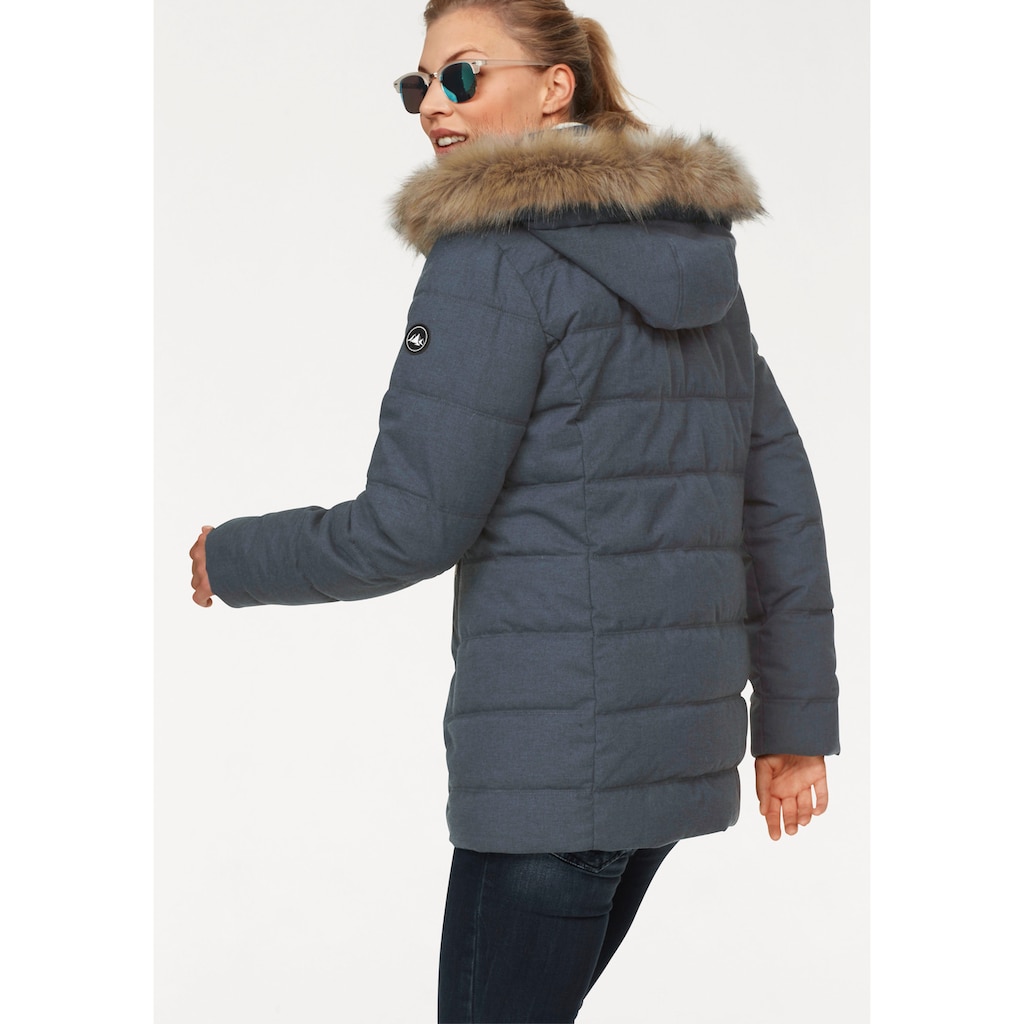 Polarino Steppjacke, mit Kapuze