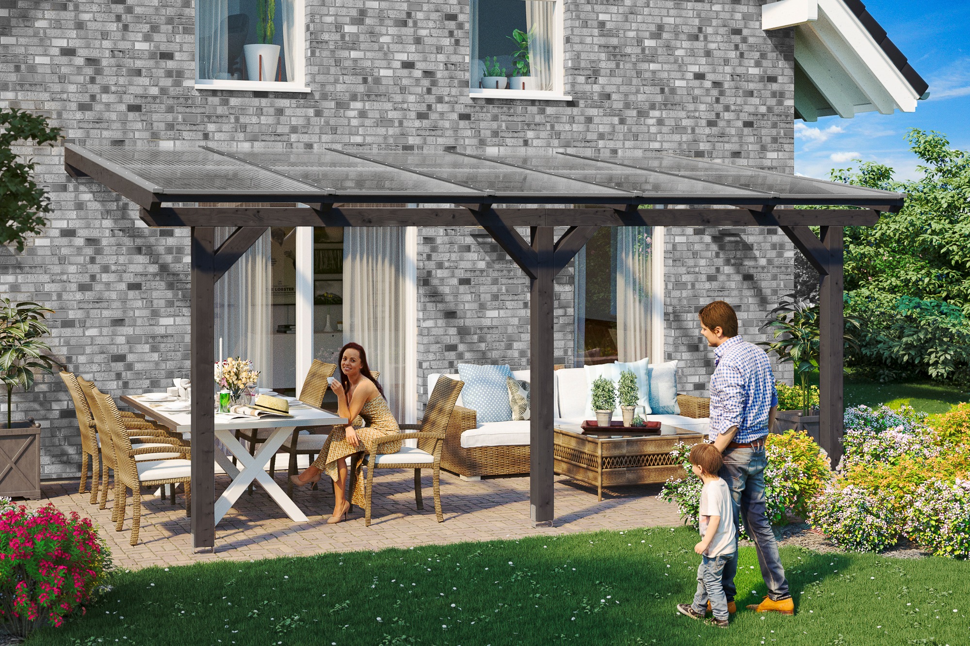 Skanholz Terrassendach "Bormio" günstig online kaufen