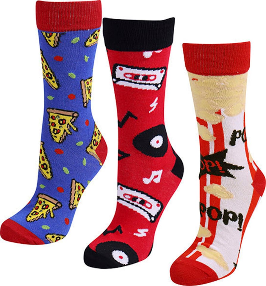Socken, (Packung, 3 Paar), mit lustigen Designs