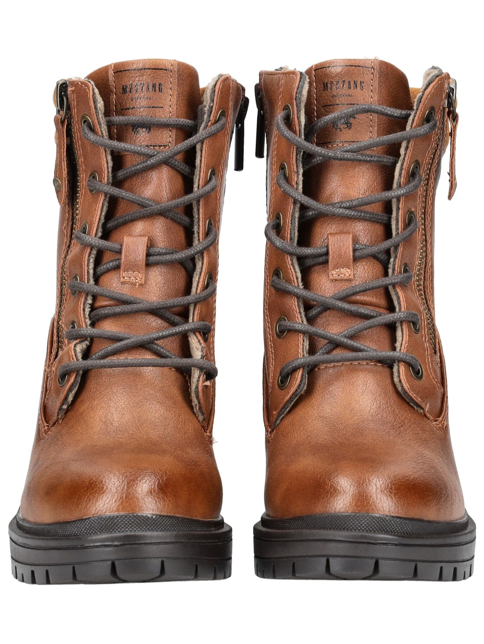 Mustang Shoes Schnürstiefelette »Mustang Shoes Stiefelette Lederimitat«