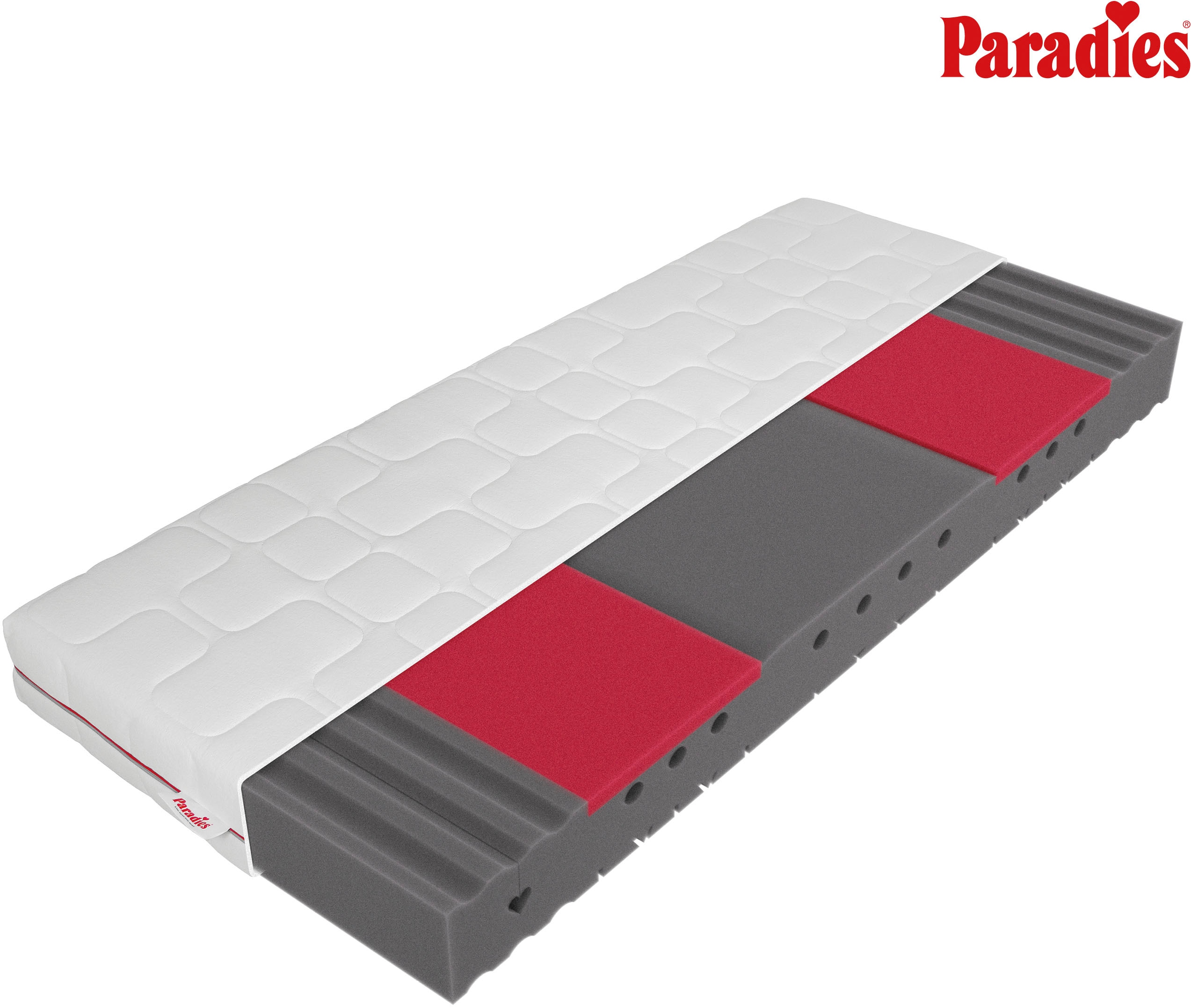 Paradies "Neuheit: Paradies Varioduo 7-Zonen-Kaltschaummatratze" 18 cm hoch Raumgewicht: 35 kg/m³ 1 Stk. tlg. Zwei Härtegrade in einer Matratze – für individuellen Schlafkomfort