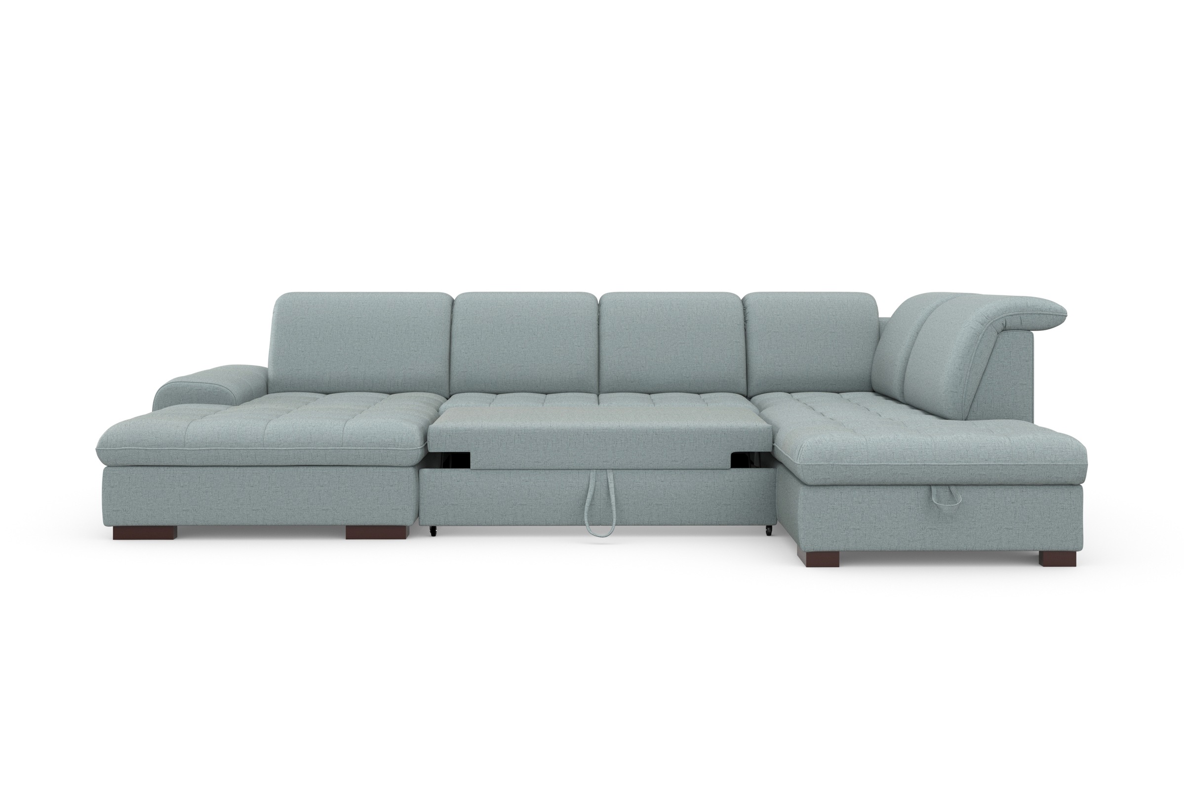 sit&more Wohnlandschaft »Luxor U-Form«, wahlweise mit Bettfunktion, Bettkasten und Kopfteilverstellung