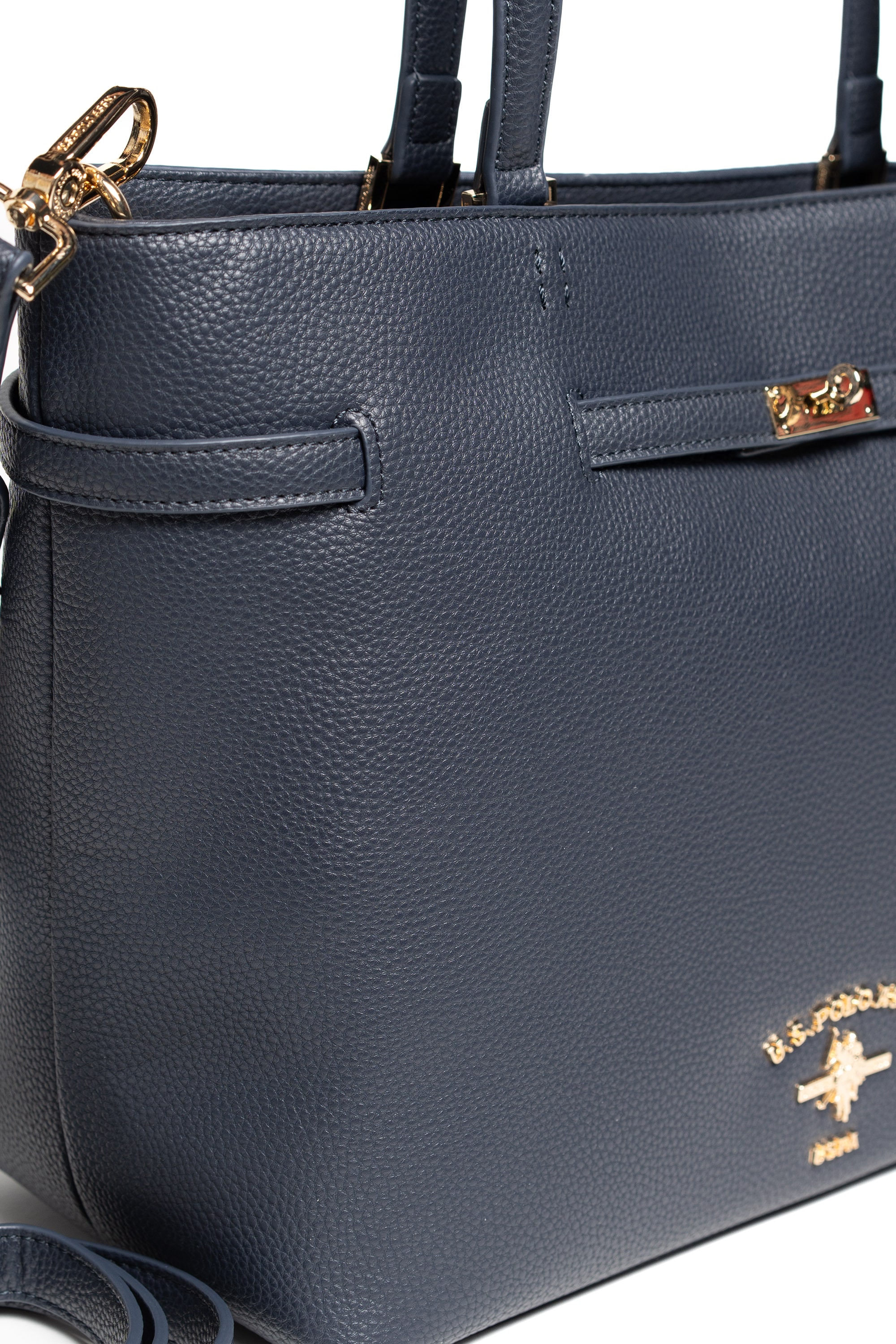 U.S. Polo Assn. Tragetasche »STANFORD MEDIUM SHOPPING BAG SHOPPER. Damen« Goldfarbene Designelemente und Marken-Logo