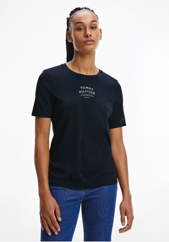 Tommy Hilfiger T-Shirt »REGULAR TEXT PRINT C-NK TEE SS«, mit Tommy-Hilfiger-Logodruck kaufen