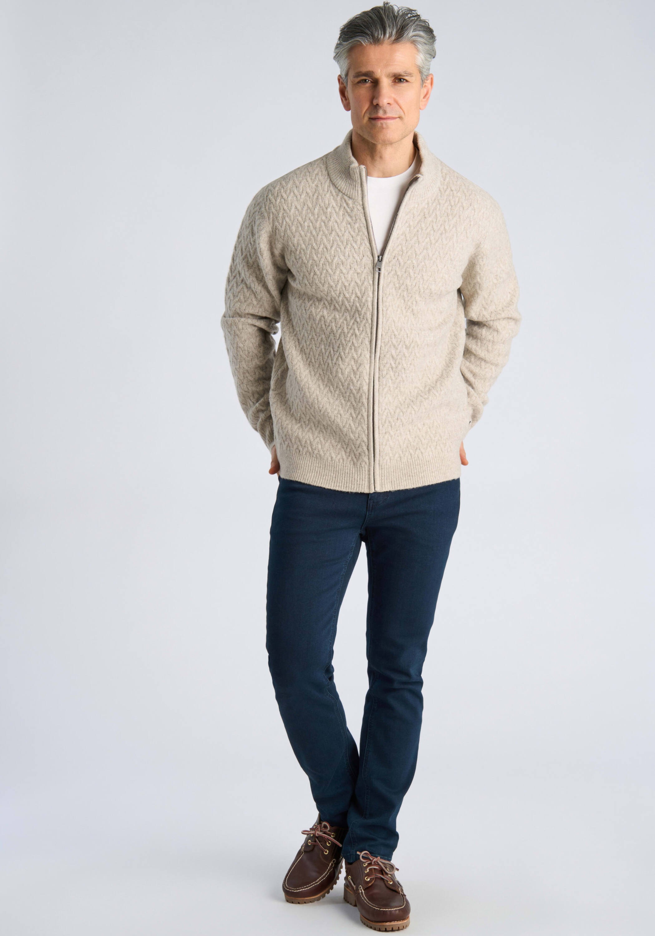 BISON Cardigan »Cardigan Comfort Fit«