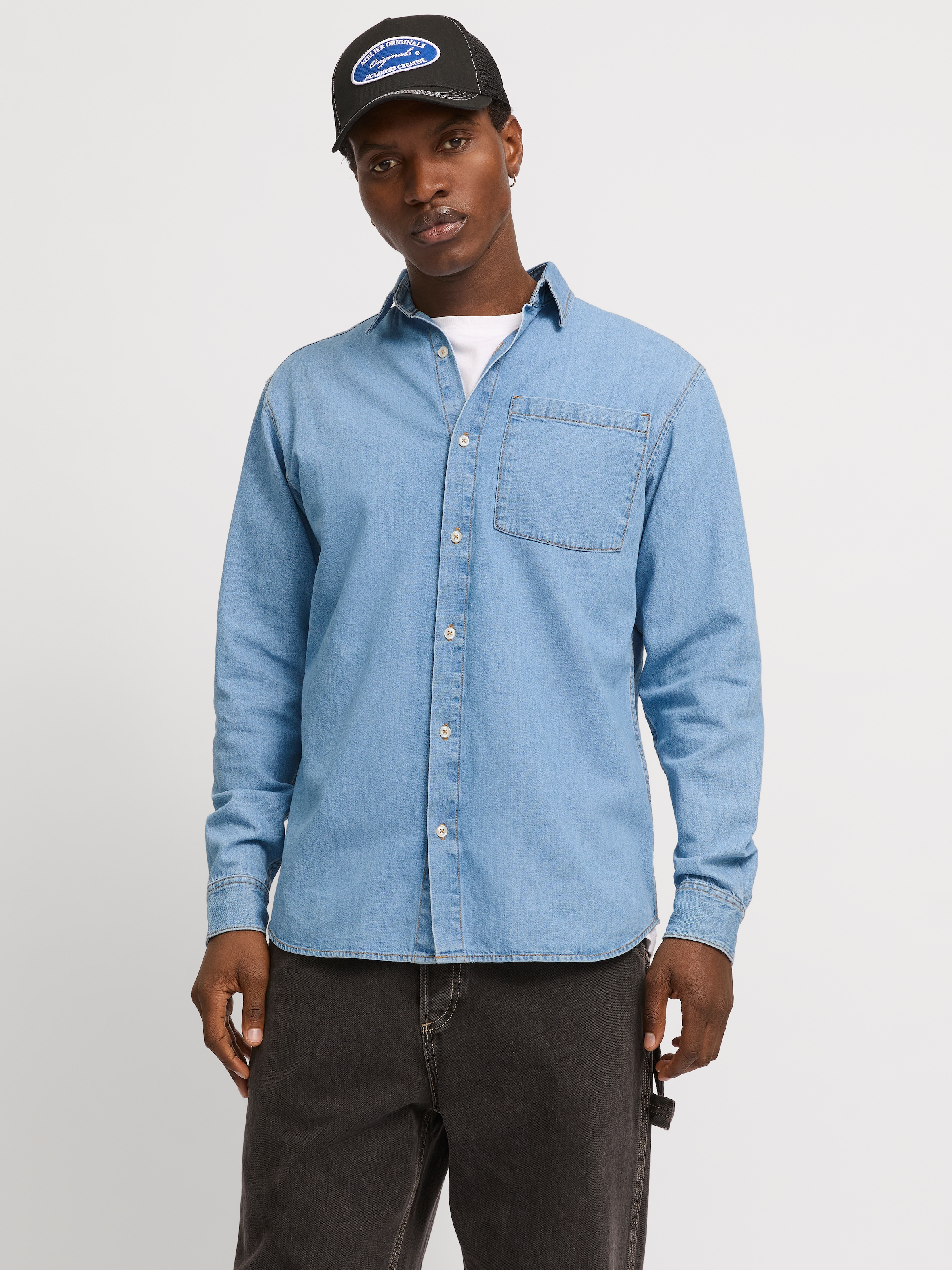 Jack & Jones Jeanshemd "JJICREEK JJSHIRT L/S AKM 596 NOOS" günstig online kaufen