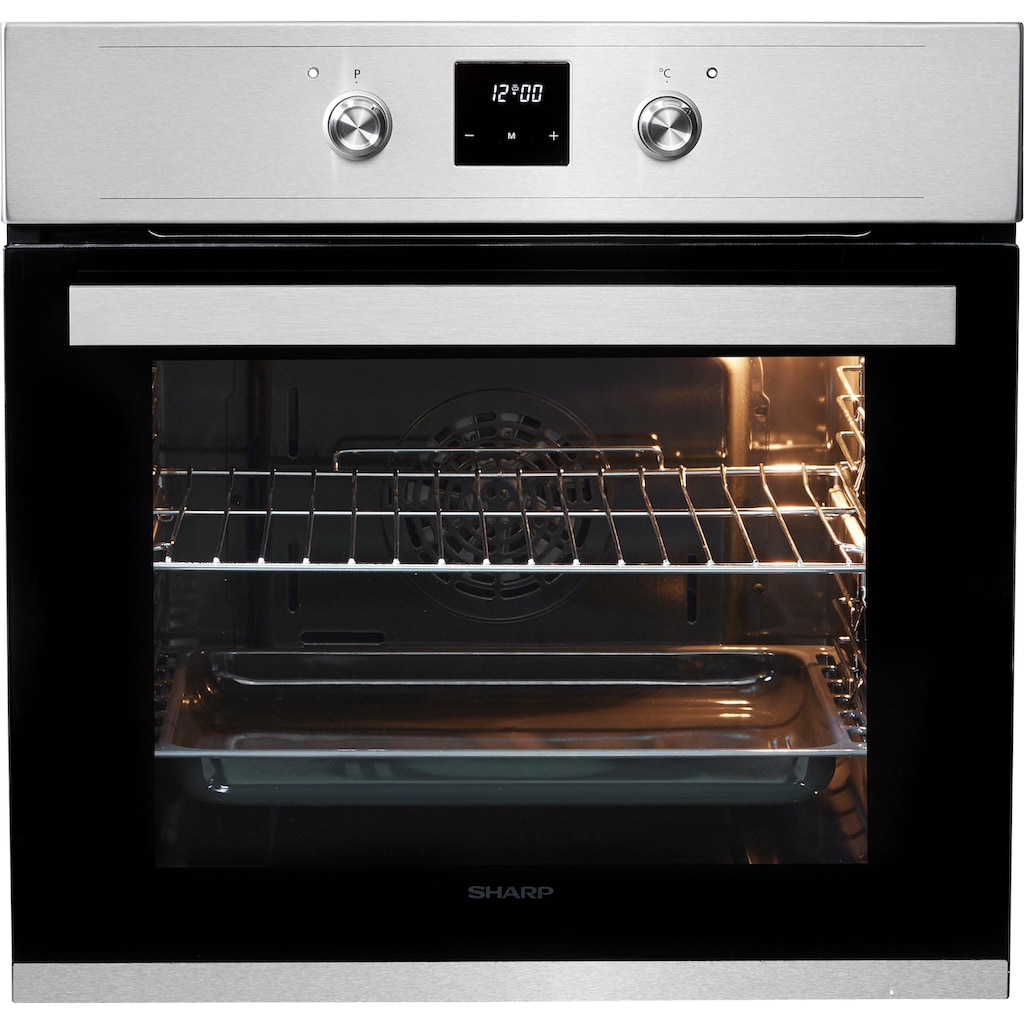 Sharp Backofen-Set »Power-Set Edelstahl«, K-60D19IM1-EU