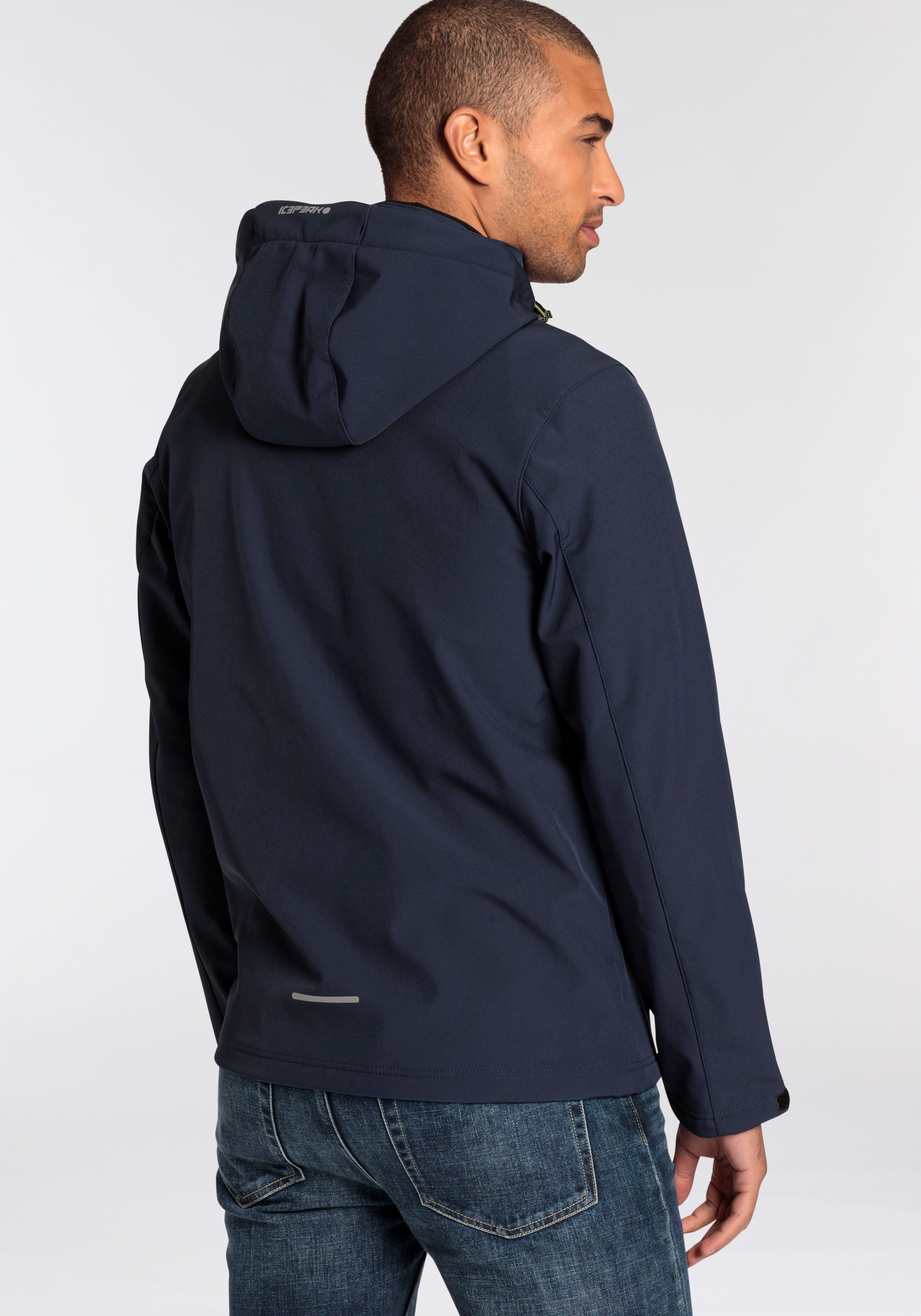 Icepeak Softshelljacke "BRIMFIELD", (1 St.), mit Kapuze, mit dezenten Logos günstig online kaufen