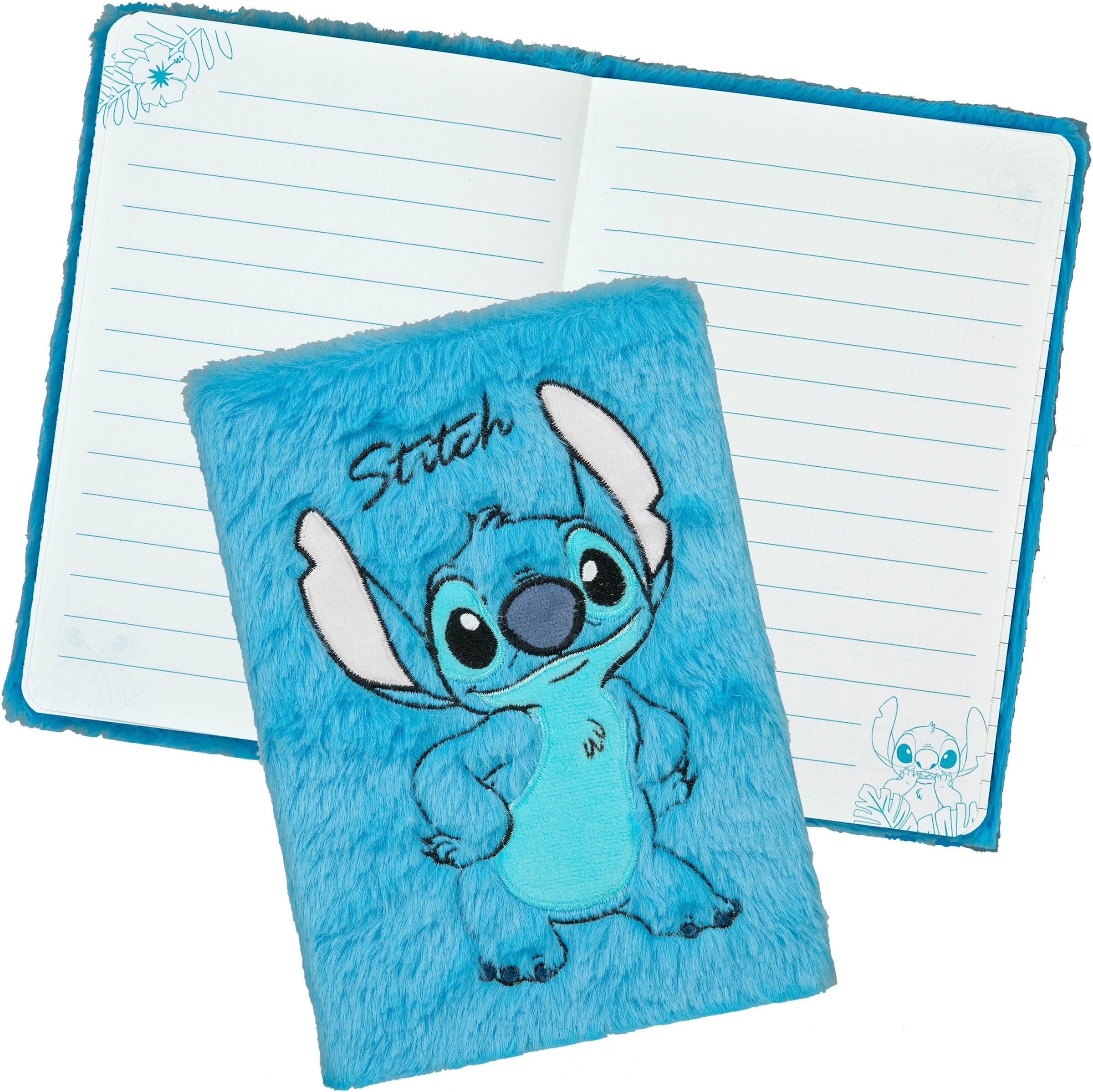 UNDERCOVER Kinderrucksack »Lilo & Stitch Plüsch«, Rucksack + Plüsch Schlamperetui + Plüsch Notizbuch A5