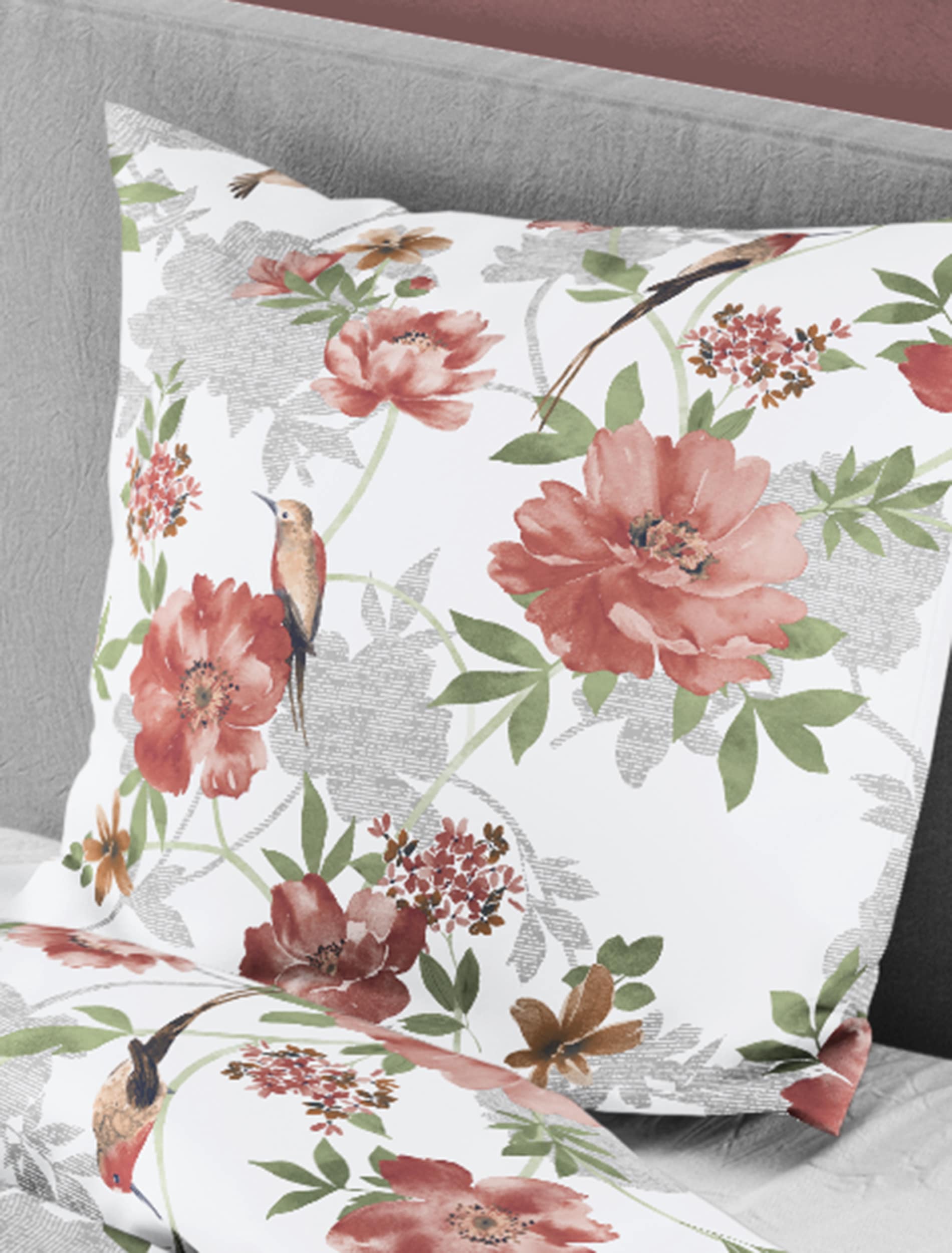 BIERBAUM Bettwäsche »Bettwäsche 4110« 2 Mako-Satin, 100  % Baumwolle, pflegeleicht, seidig glänzend