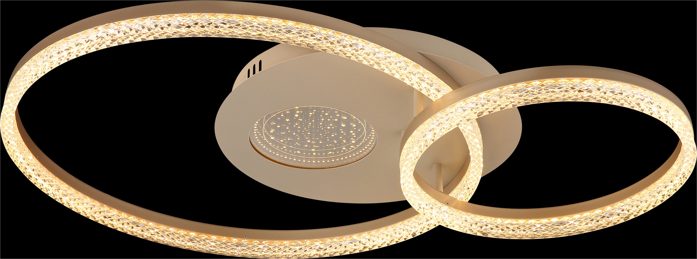 GLOBO LIGHTING Deckenleuchte »SANFORD« LED-Modul 1 Stk. Warmweiß LED-Deckenleuchte mit 3D-Effekt, modern, hell & dekorativ