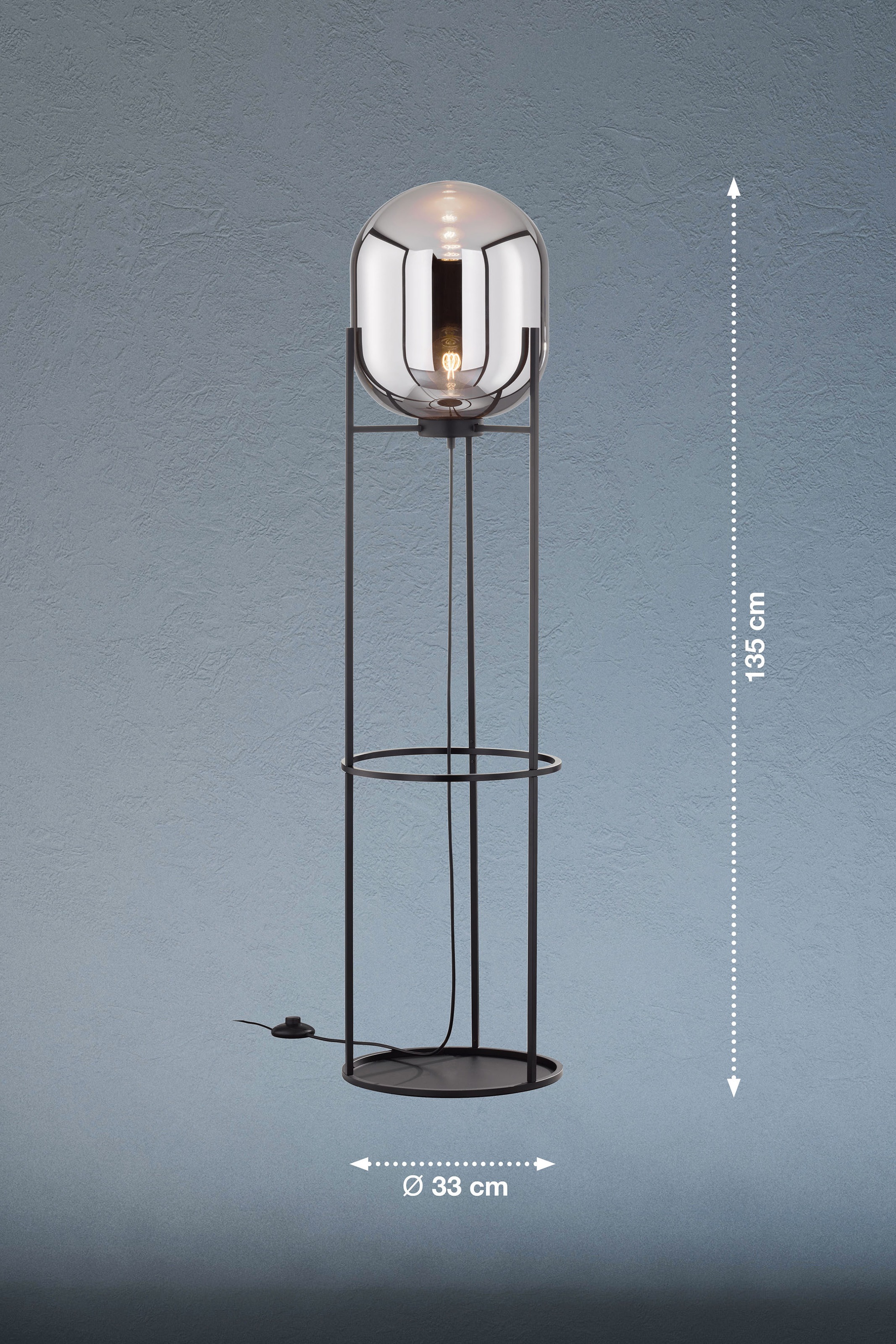 FISCHER & HONSEL Stehlampe »Regi«, 1 flammig-flammig