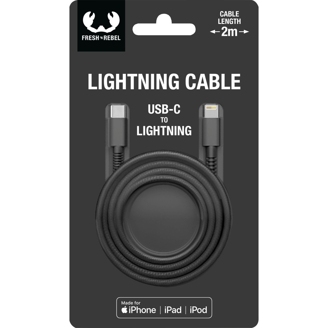 Fresh´n Rebel Smartphone-Kabel »USB-C - Lightning-Kabel "Fabriq", 2m«, USB Typ C-Lightning, 200 cm