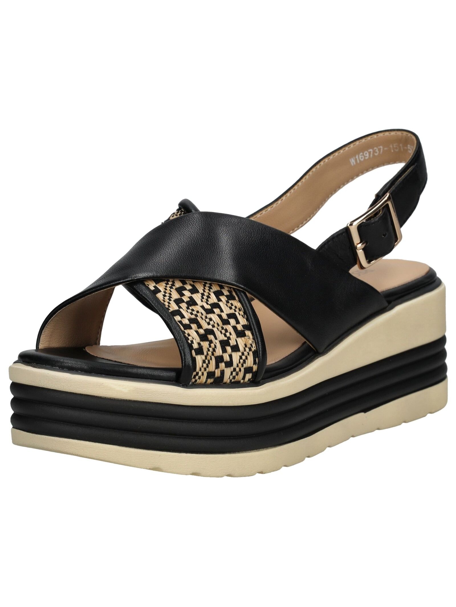 Regarde Le Ciel Keilsandalette "Regarde Le Ciel Sandalen Leder/Textil" günstig online kaufen