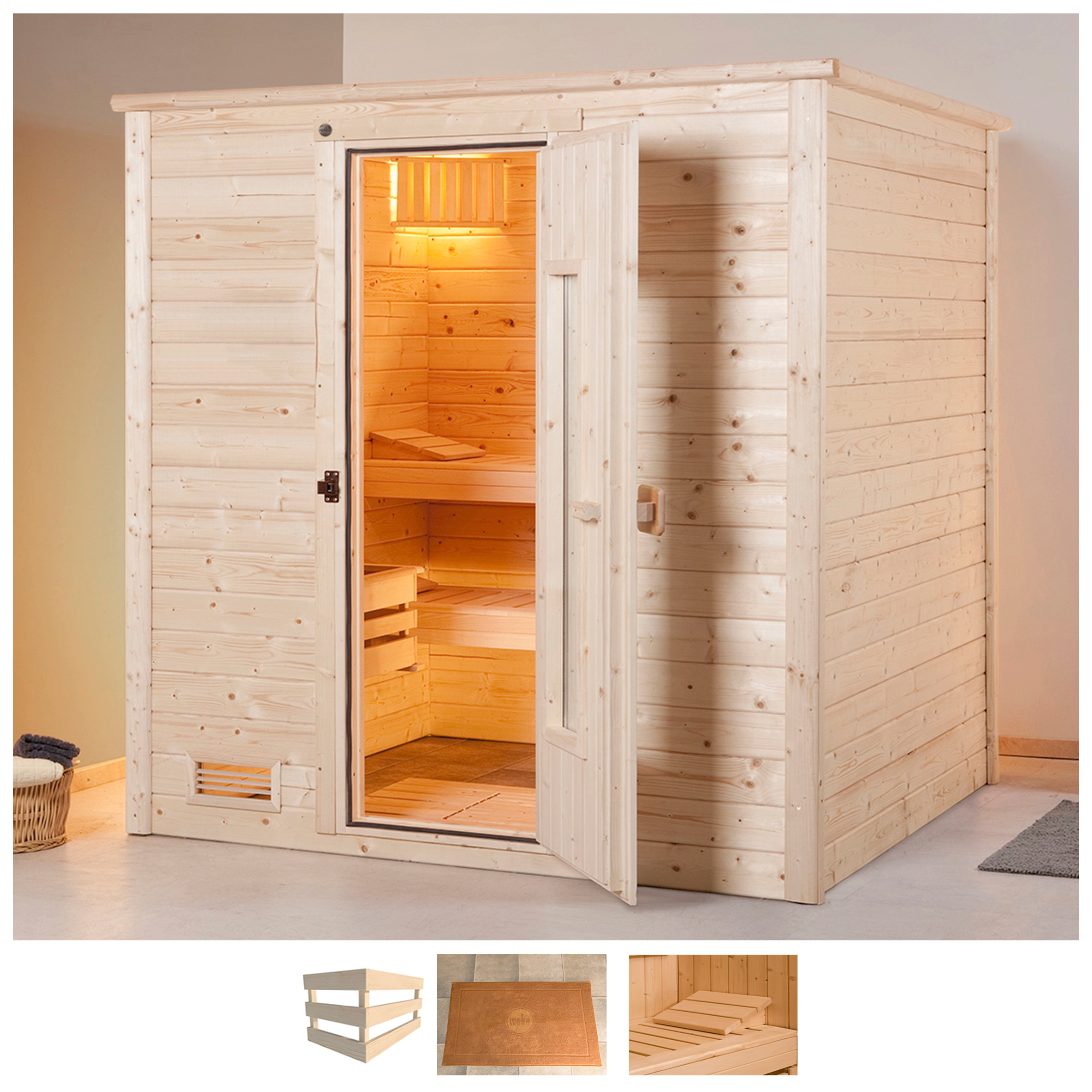 weka Sauna "Bergen" ohne Ofen