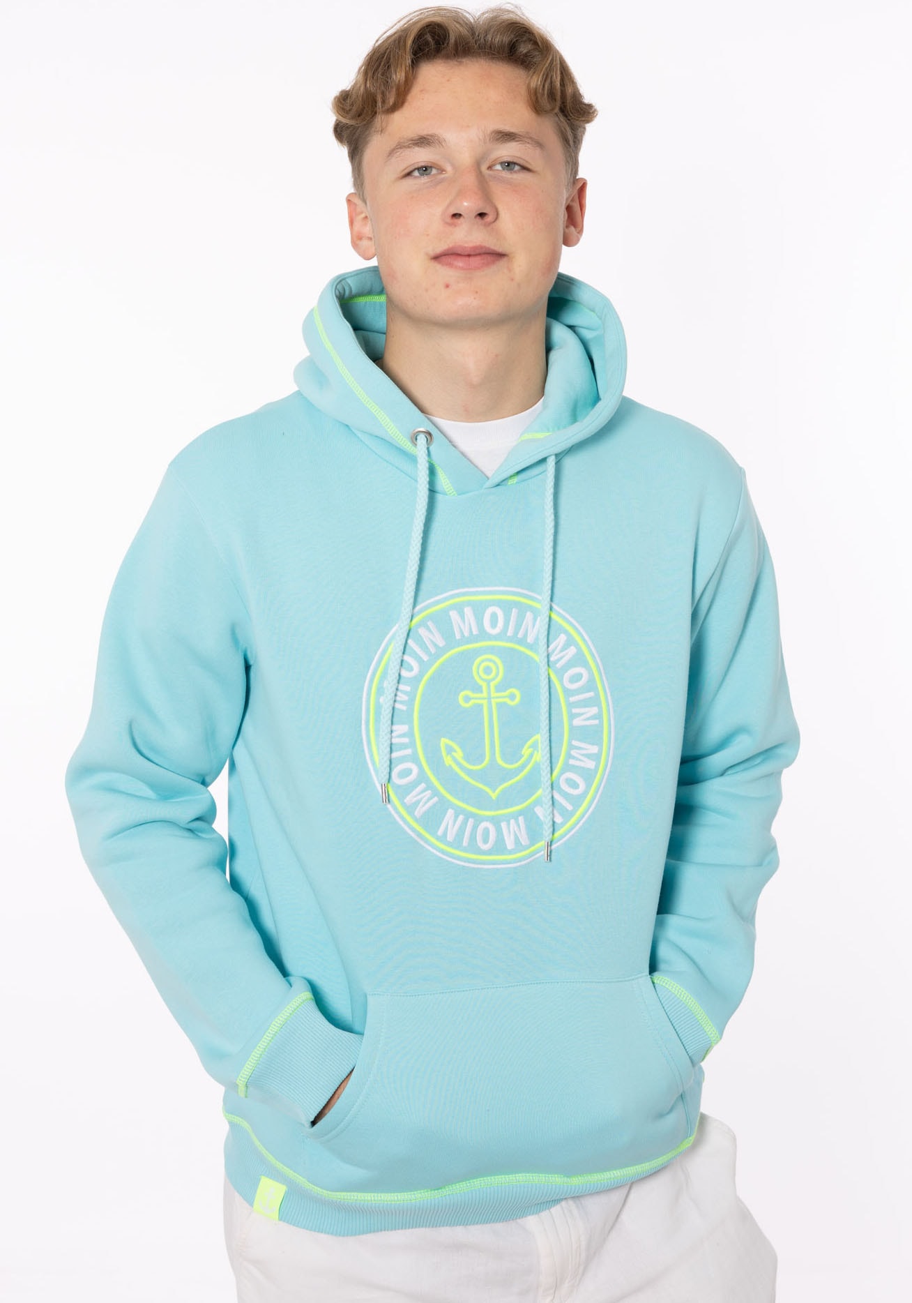 Hoodie »"Anker & Moin" Herren«, mit Fronttaschen und Kordel