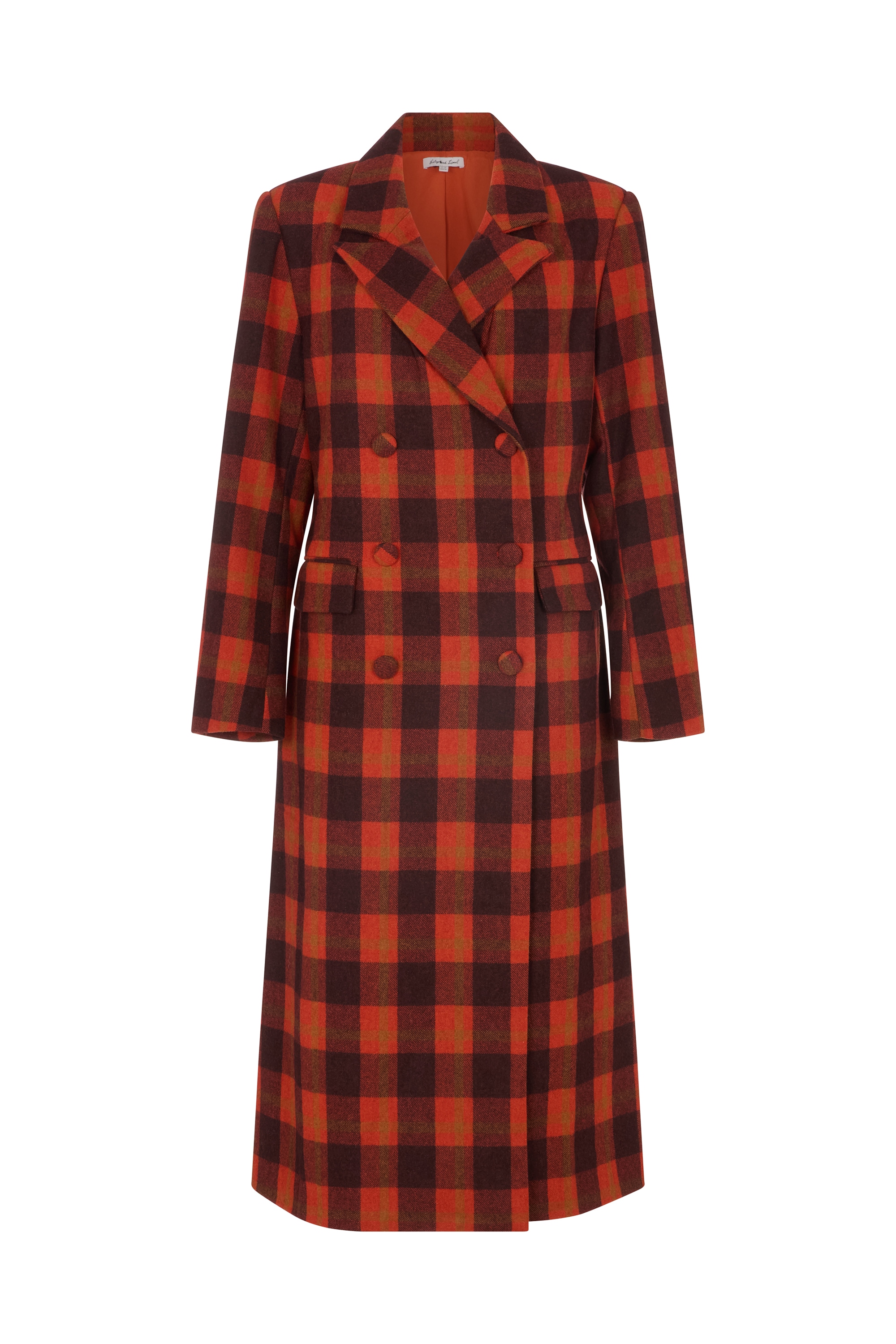 Lily and Lionel Langmantel "Tamara Double Breasted Check Print Coat Damen" günstig online kaufen