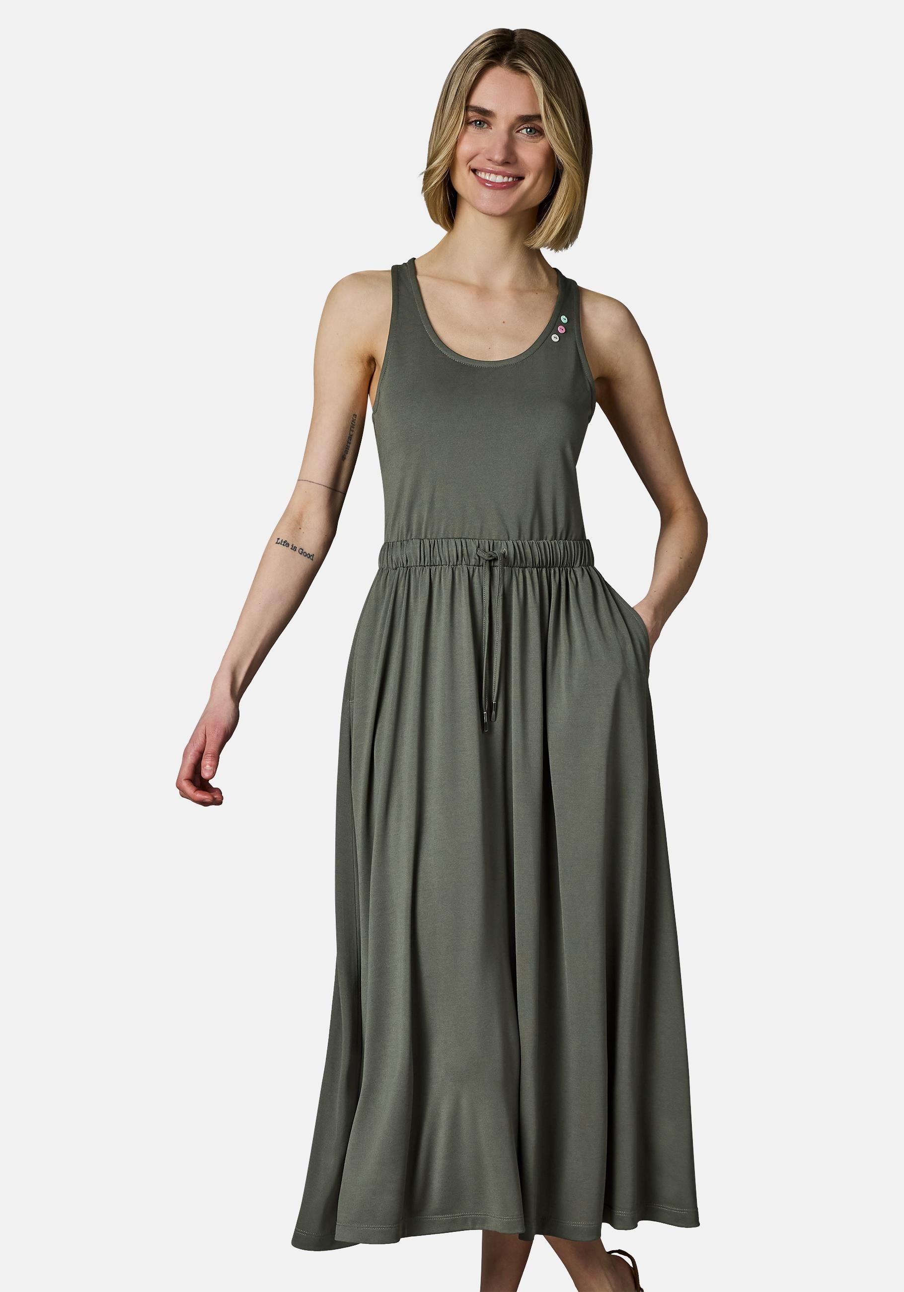 Ragwear Shirtkleid "Mauglia YOUMODO" Eingrifftaschen Sommerkleid mit Trägern und Taillenzugband