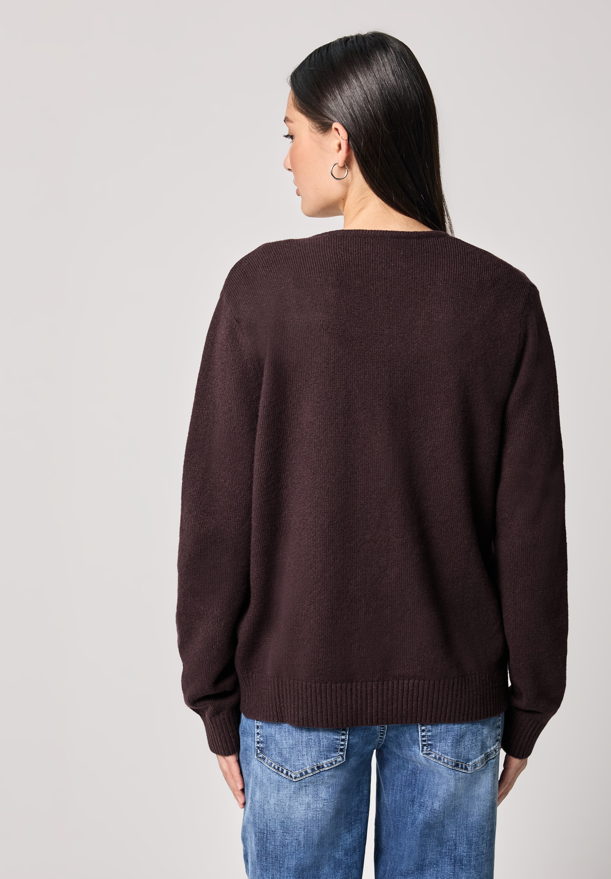 STREET ONE STUDIO Strickjacke, im soften Baumwoll-Mix