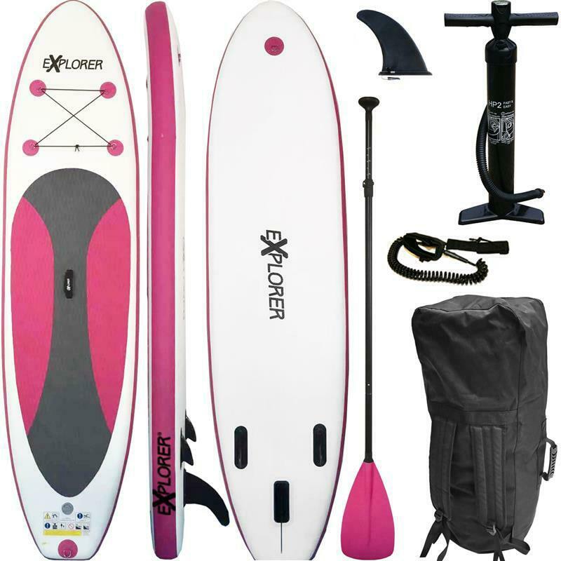 »Explorer SUP-Board (Set, BAUR SUP und Transportrucksack) EXPLORER pink«, Inflatable mit Paddel, | 300 Pumpe