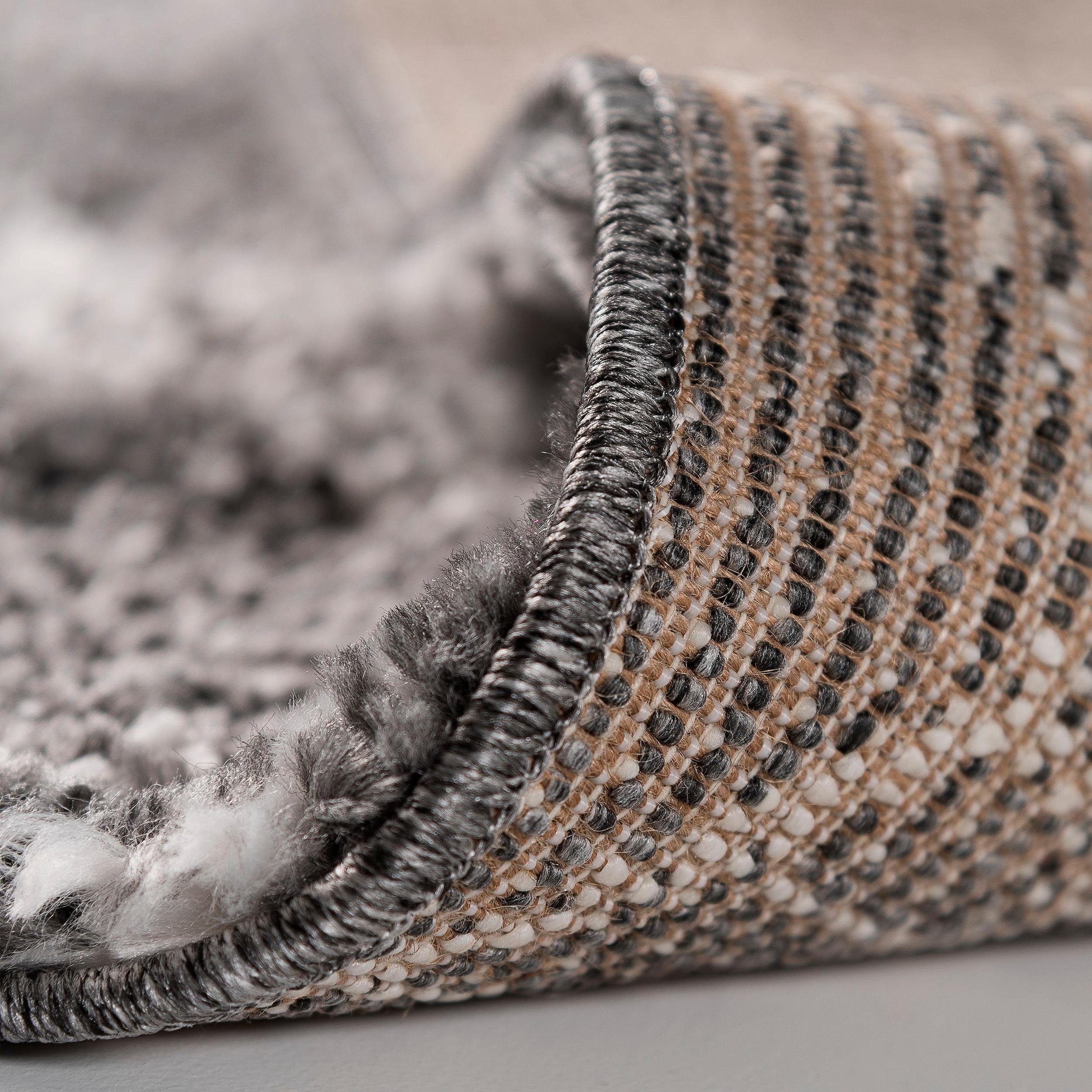 Sehrazat Hochflor-Teppich »Ethno 8699«, rechteckig, 30 mm Höhe, Langflor im Allover Design, Wohnzimmer